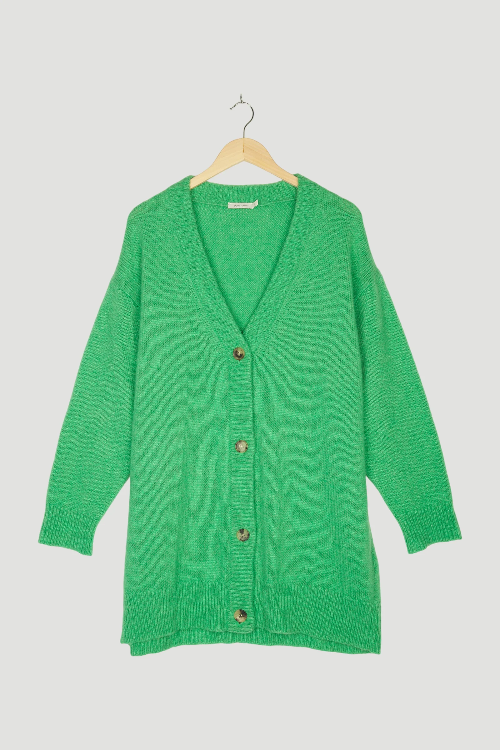 Secondhand Strickjacke aus Alpaka mit Seide und Mohair - Image 4