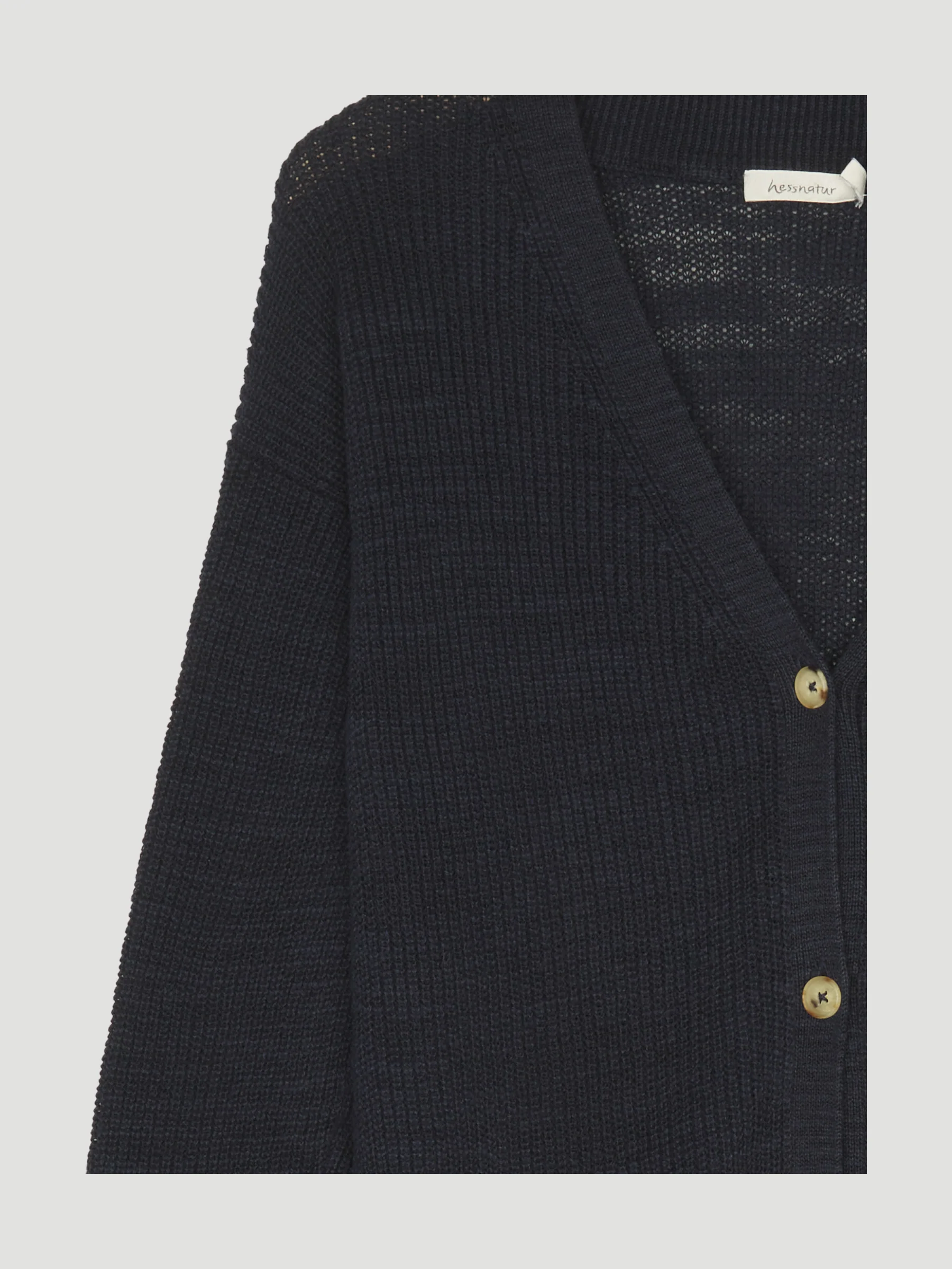 Secondhand Strickjacke aus Leinen mit Bio-Baumwolle - Image 3