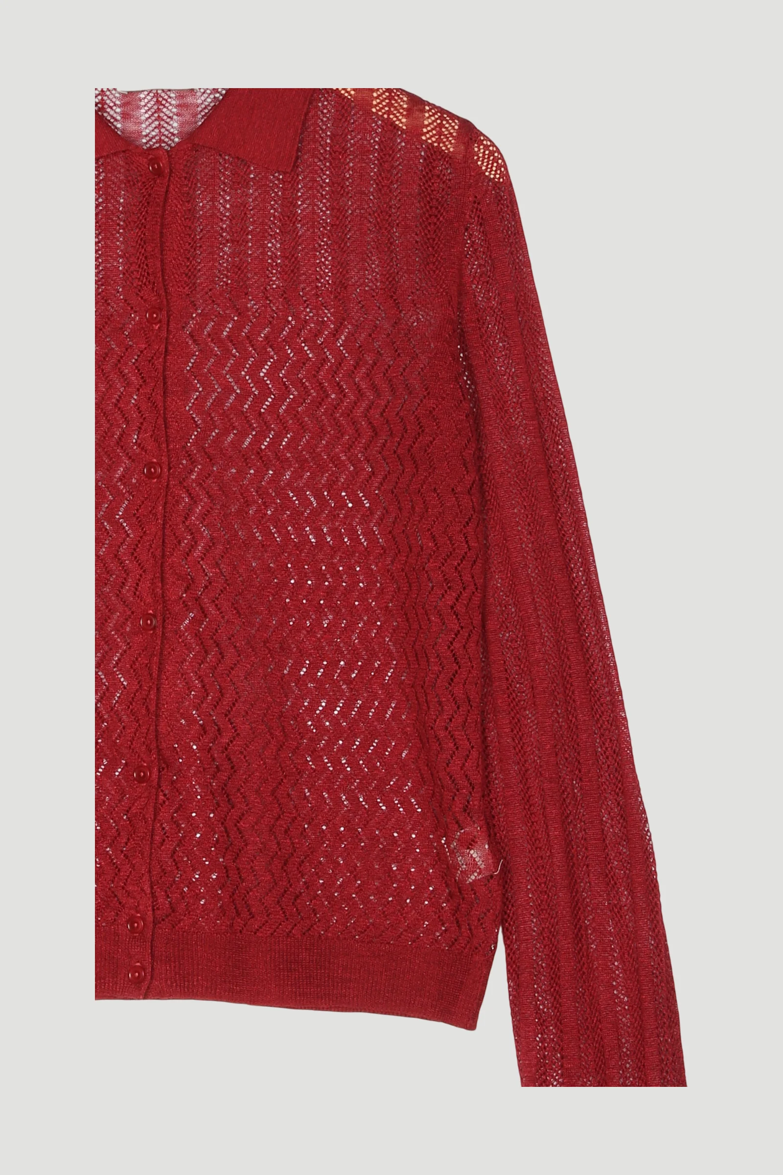 Secondhand Strickjacke aus Leinen mit Seide - Image 3