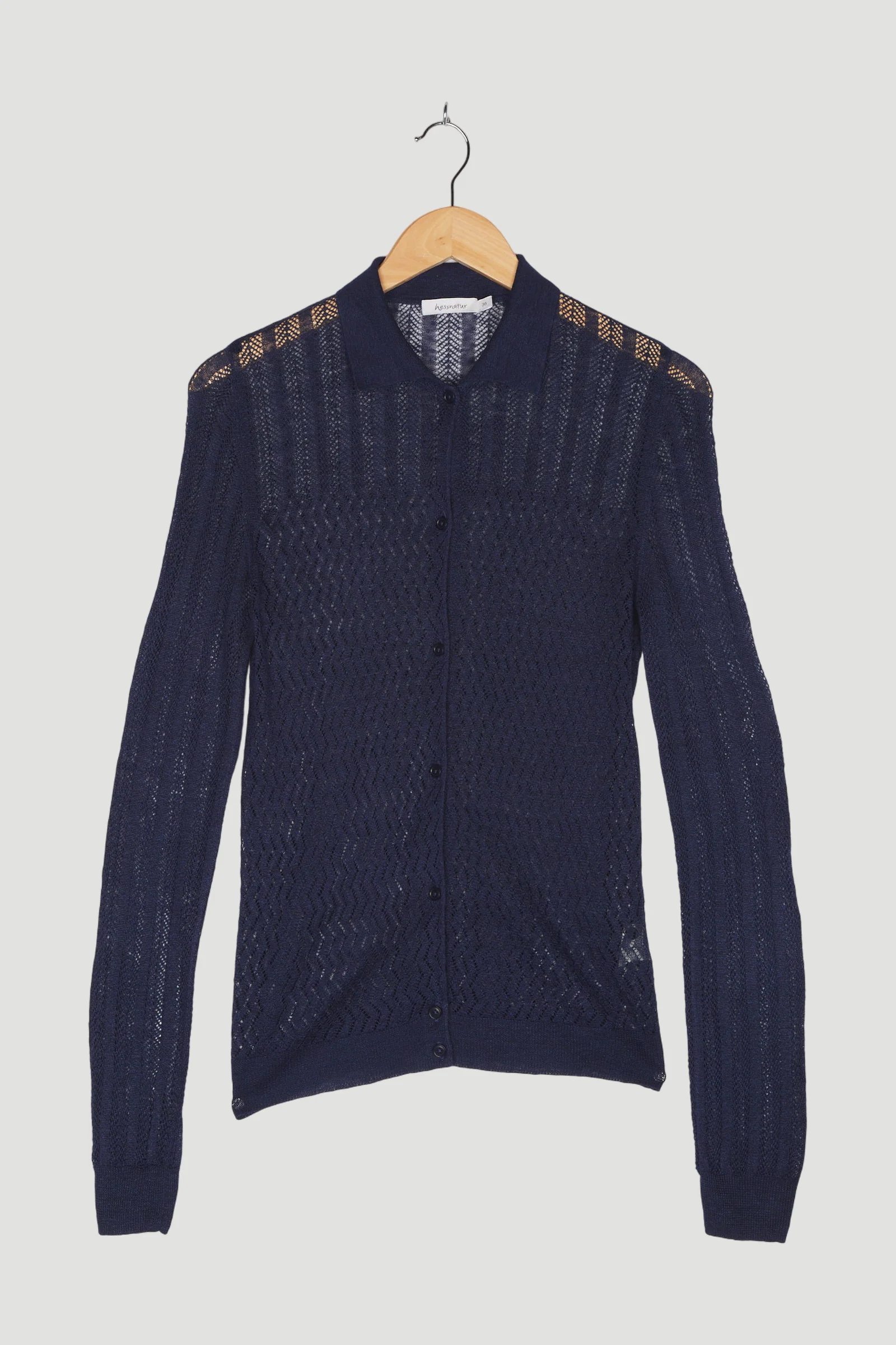 Secondhand Strickjacke aus Leinen mit Seide - Image 4