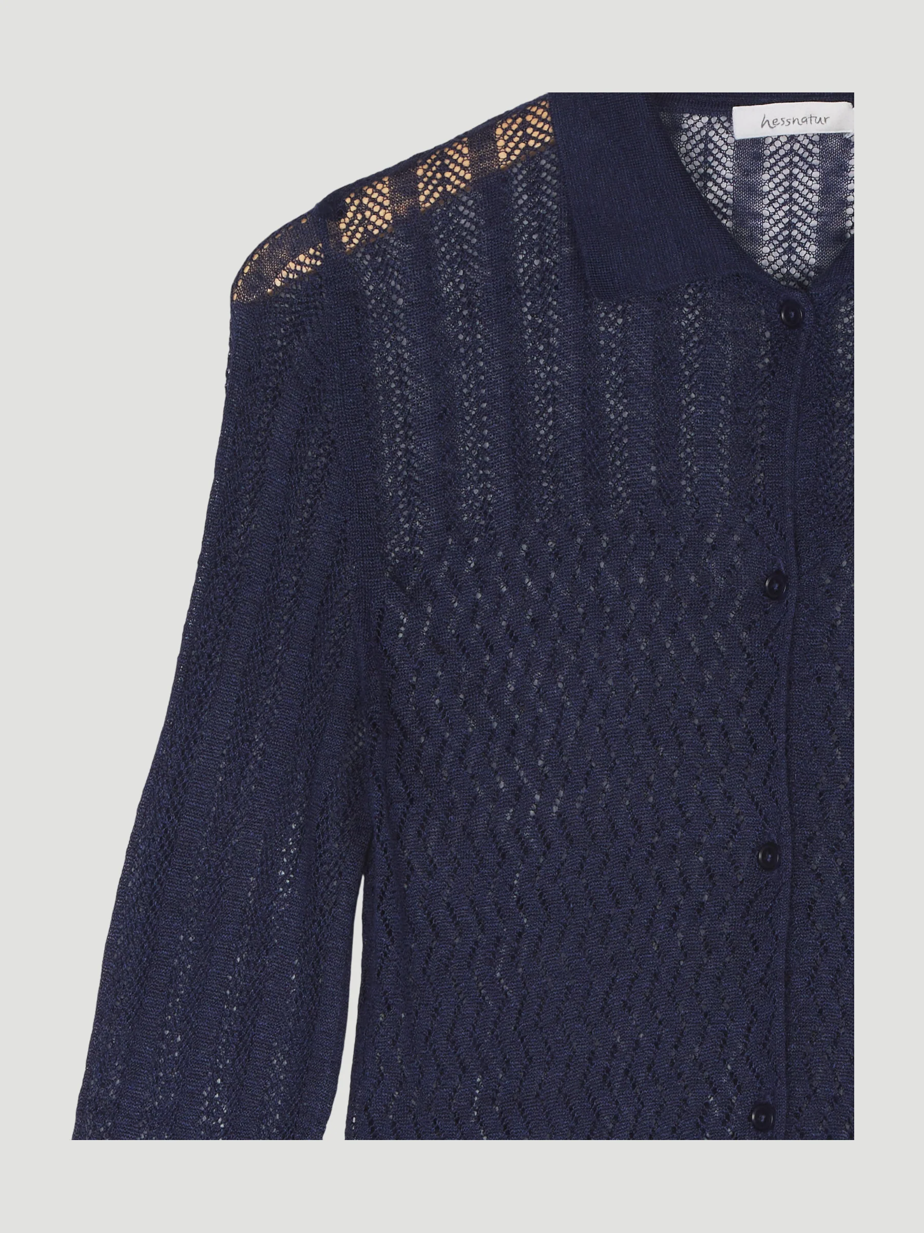 Secondhand Strickjacke aus Leinen mit Seide - Image 6