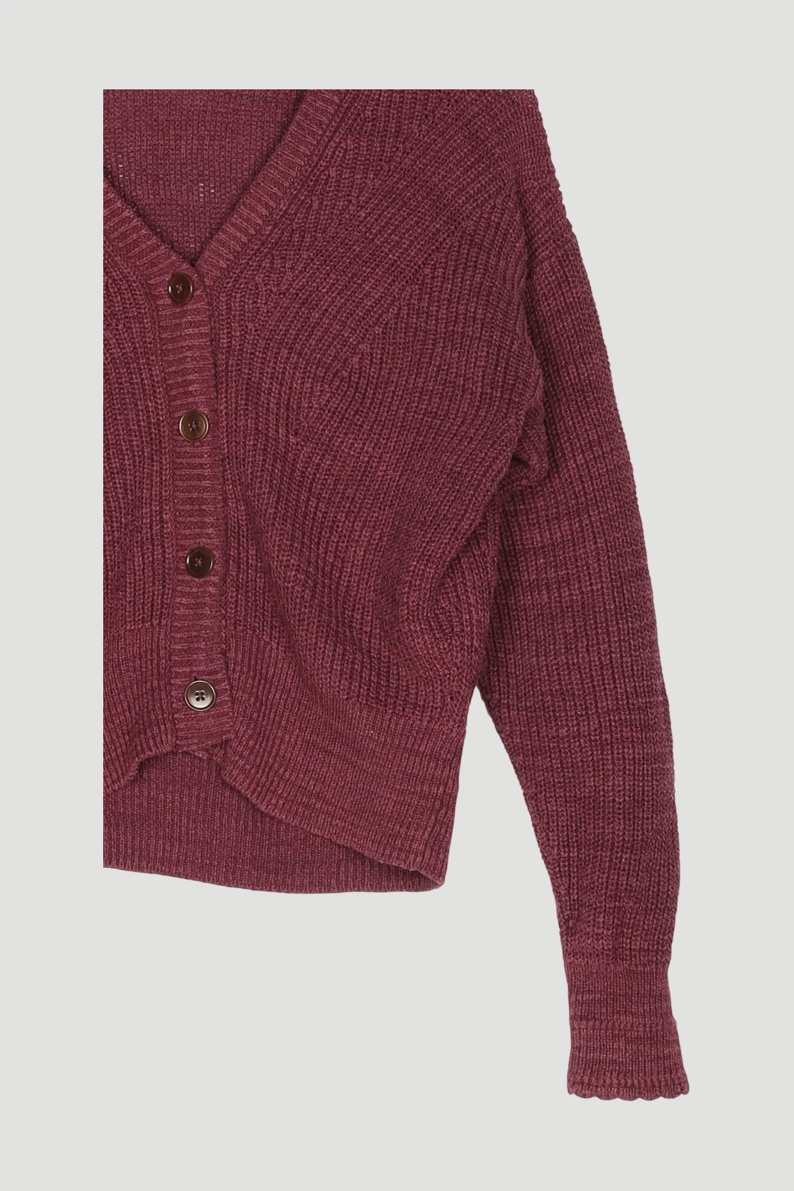 Secondhand Strickjacke aus Leinen und Bio-Baumwolle - Image 3