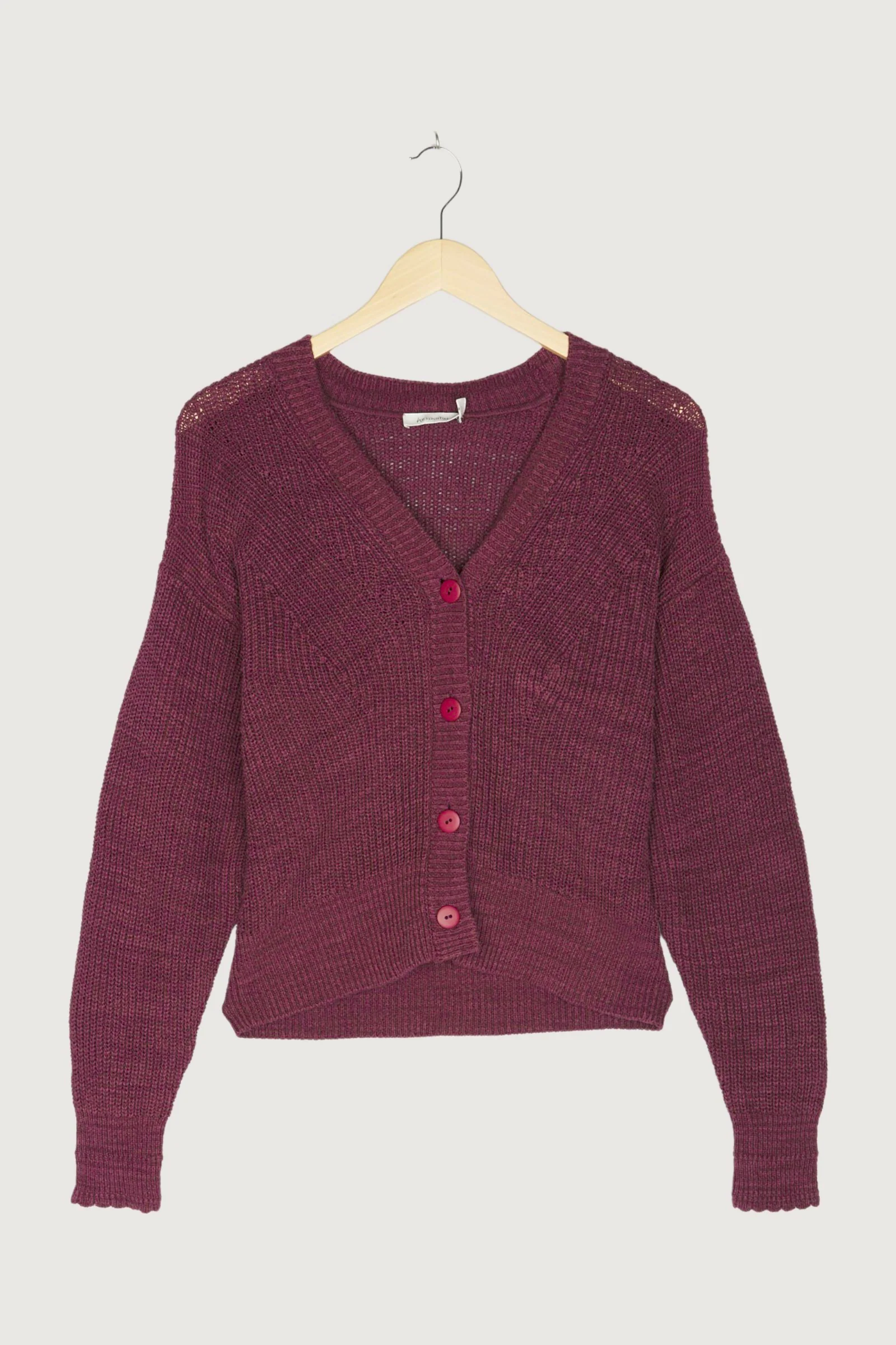 Secondhand Strickjacke aus Leinen und Bio-Baumwolle - Image 7