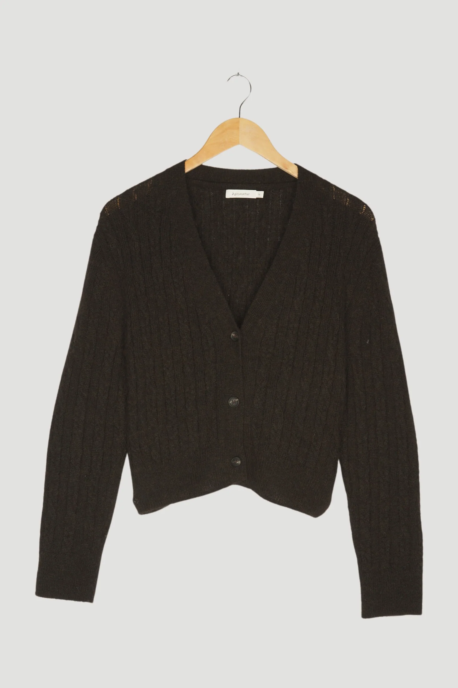 Secondhand Strickjacke aus reinem Baby-Alpaka