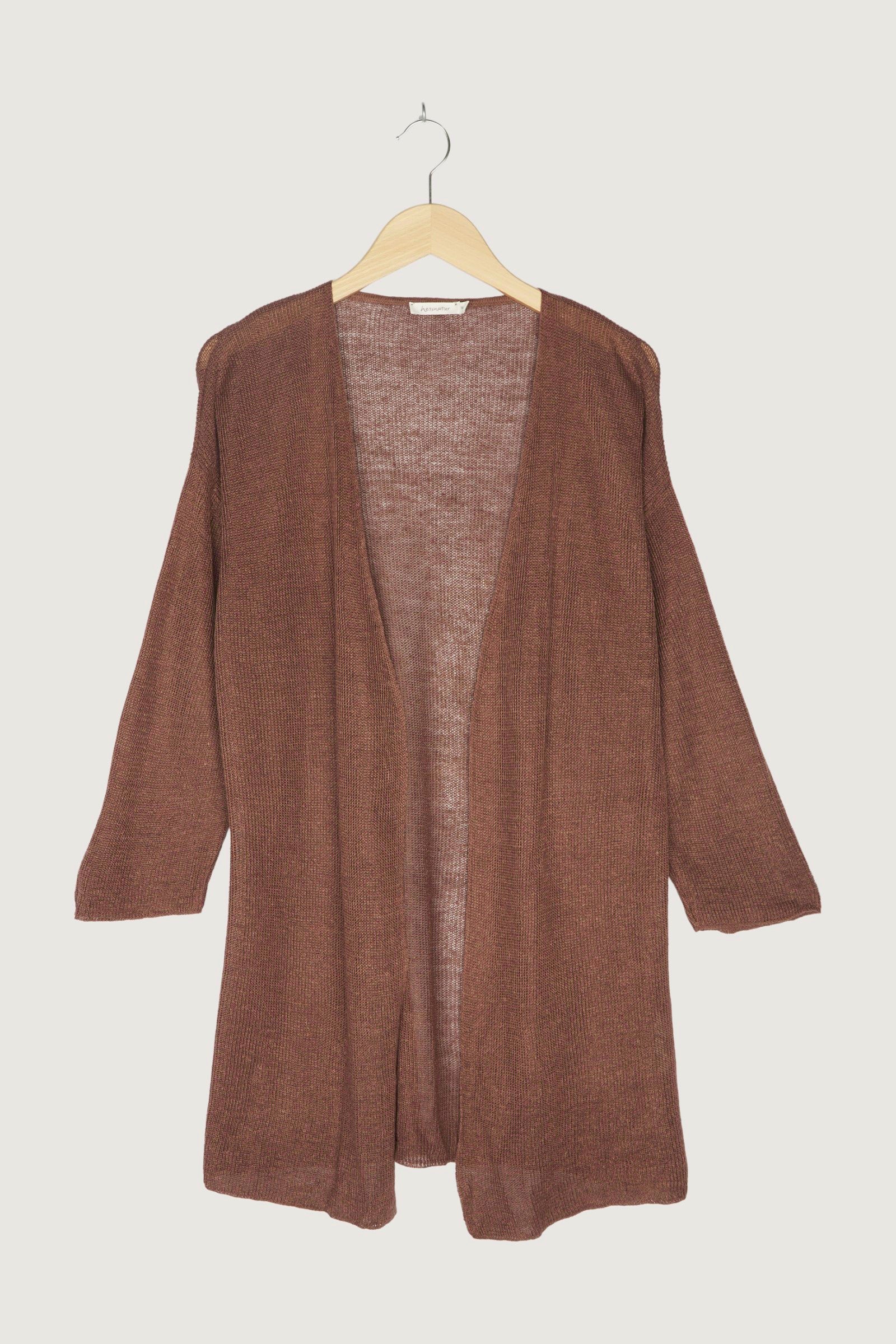 Secondhand Strickjacke aus reinem Bio-Leinen - Image 10