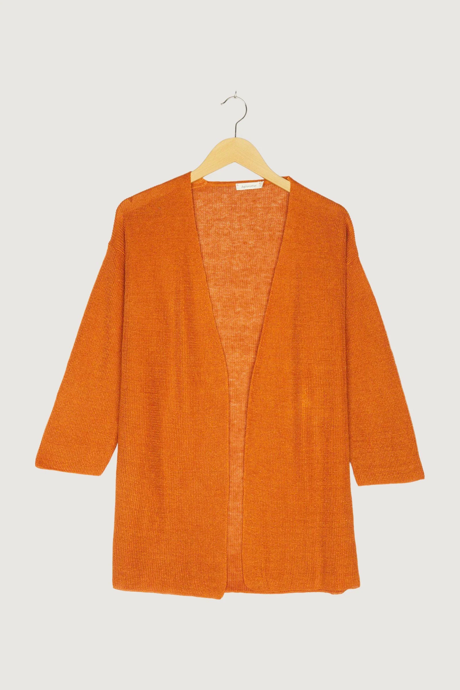 Secondhand Strickjacke aus reinem Bio-Leinen - Image 13