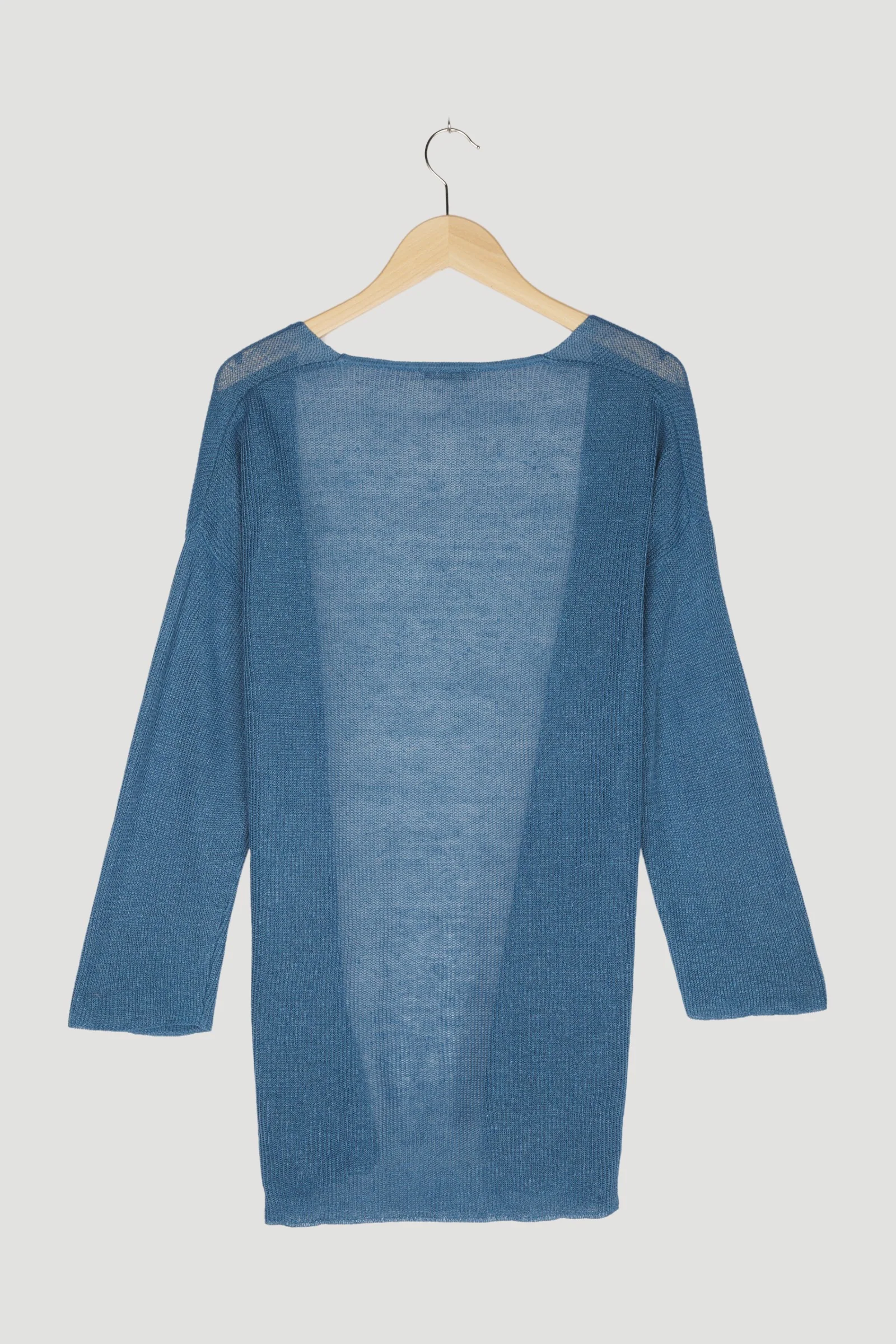 Secondhand Strickjacke aus reinem Bio-Leinen - Image 5
