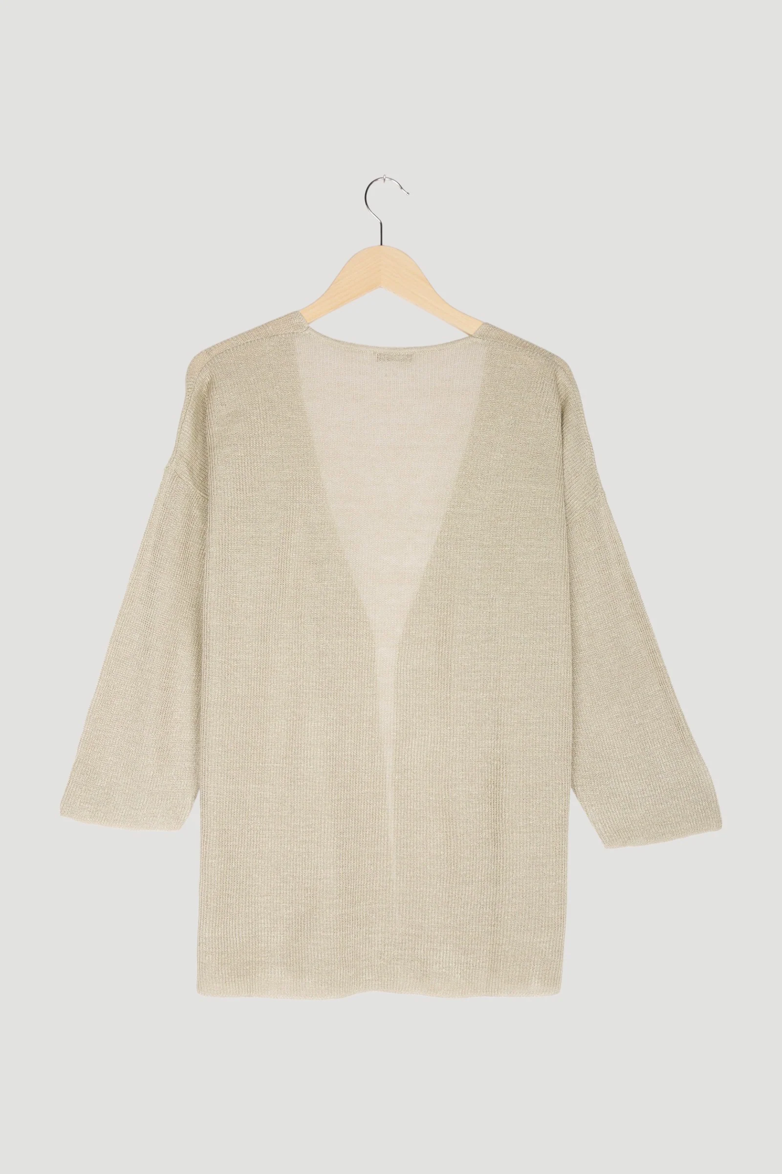Secondhand Strickjacke aus reinem Bio-Leinen - Image 8