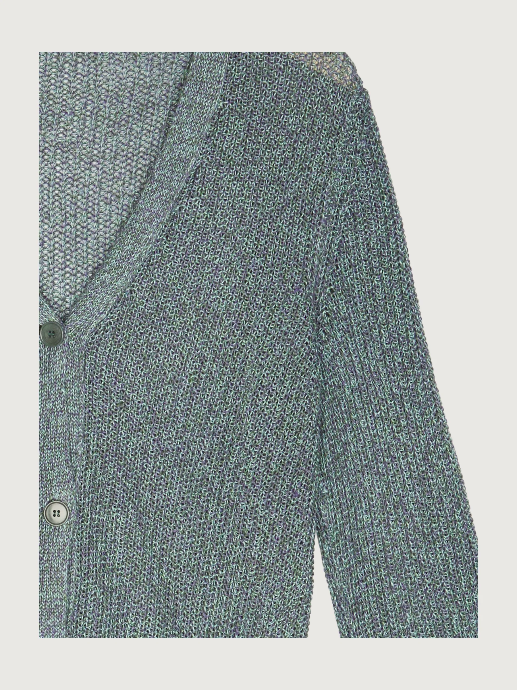 Secondhand Strickjacke aus reinem Leinen - Image 9