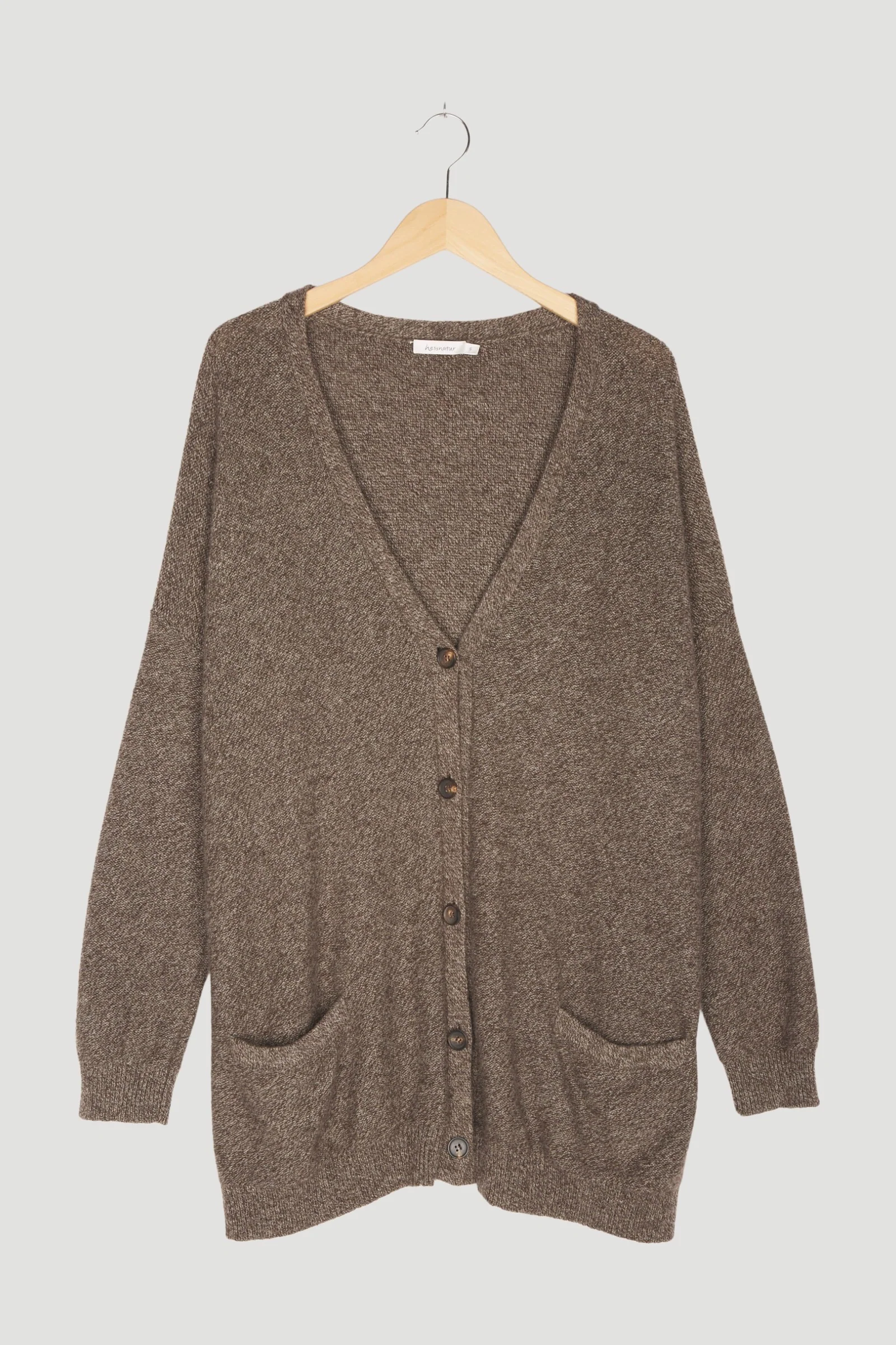 Secondhand Strickjacke aus reinem Yak