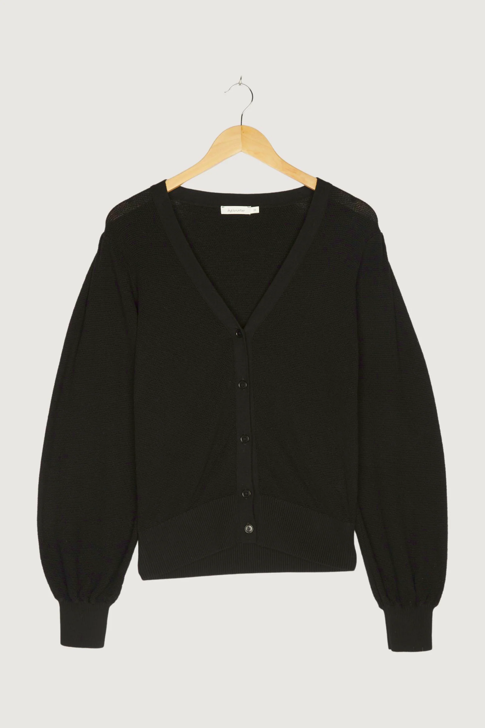 Secondhand Strickjacke aus reiner Bio-Baumwolle