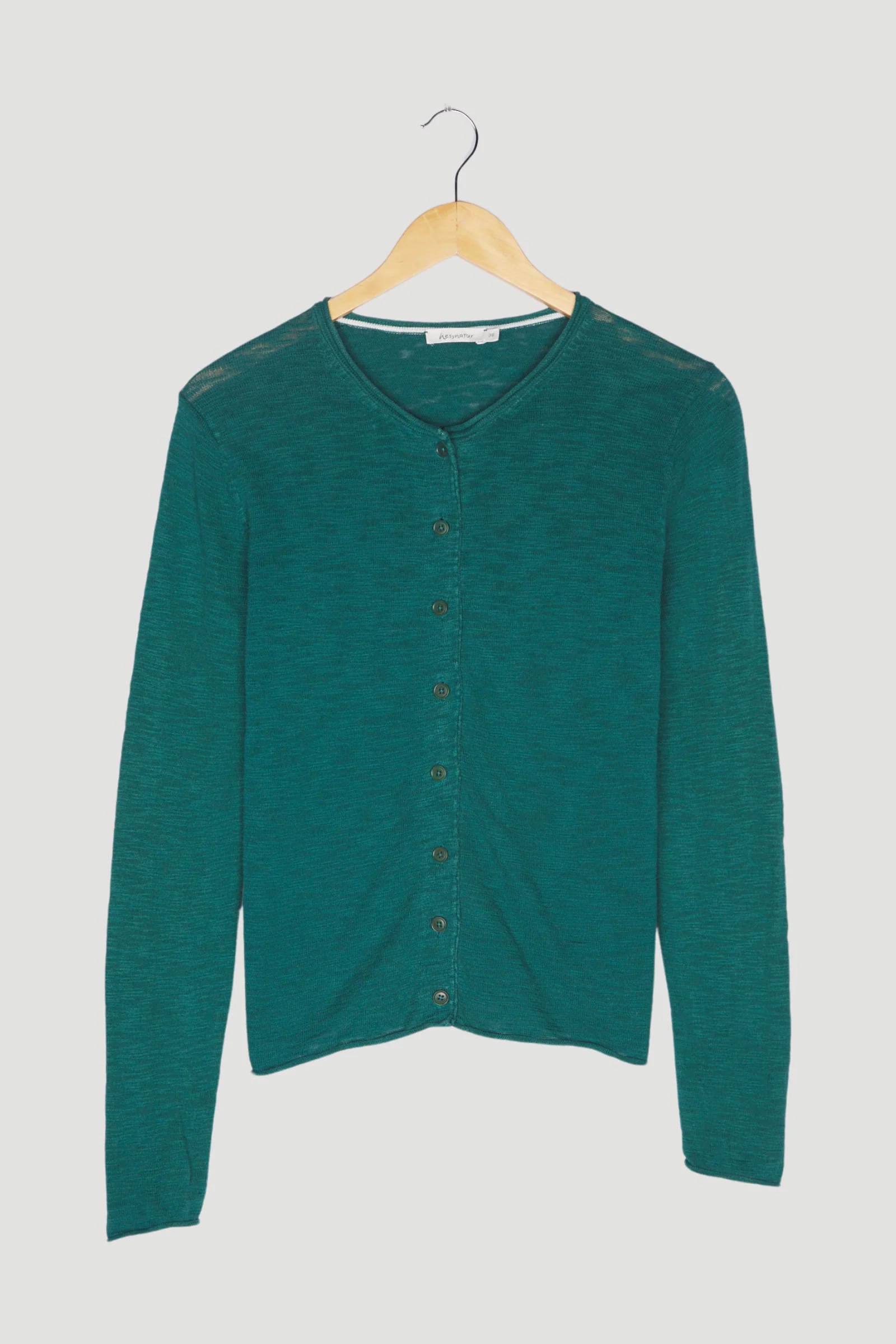 Secondhand Strickjacke aus reiner Bio-Baumwolle