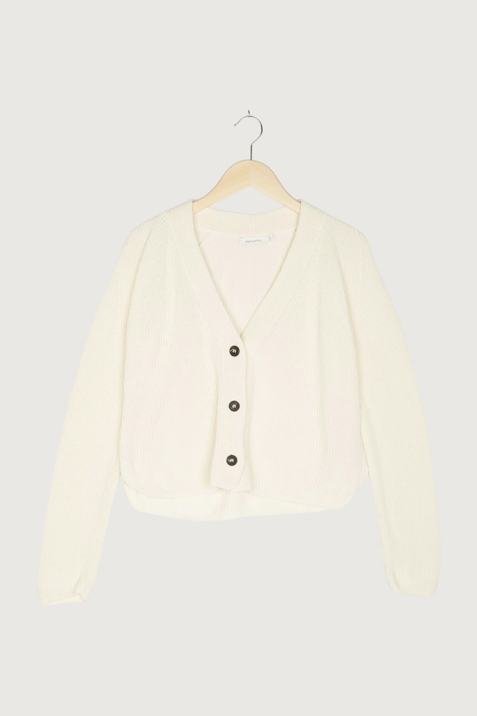 Secondhand Strickjacke aus reiner Bio-Baumwolle