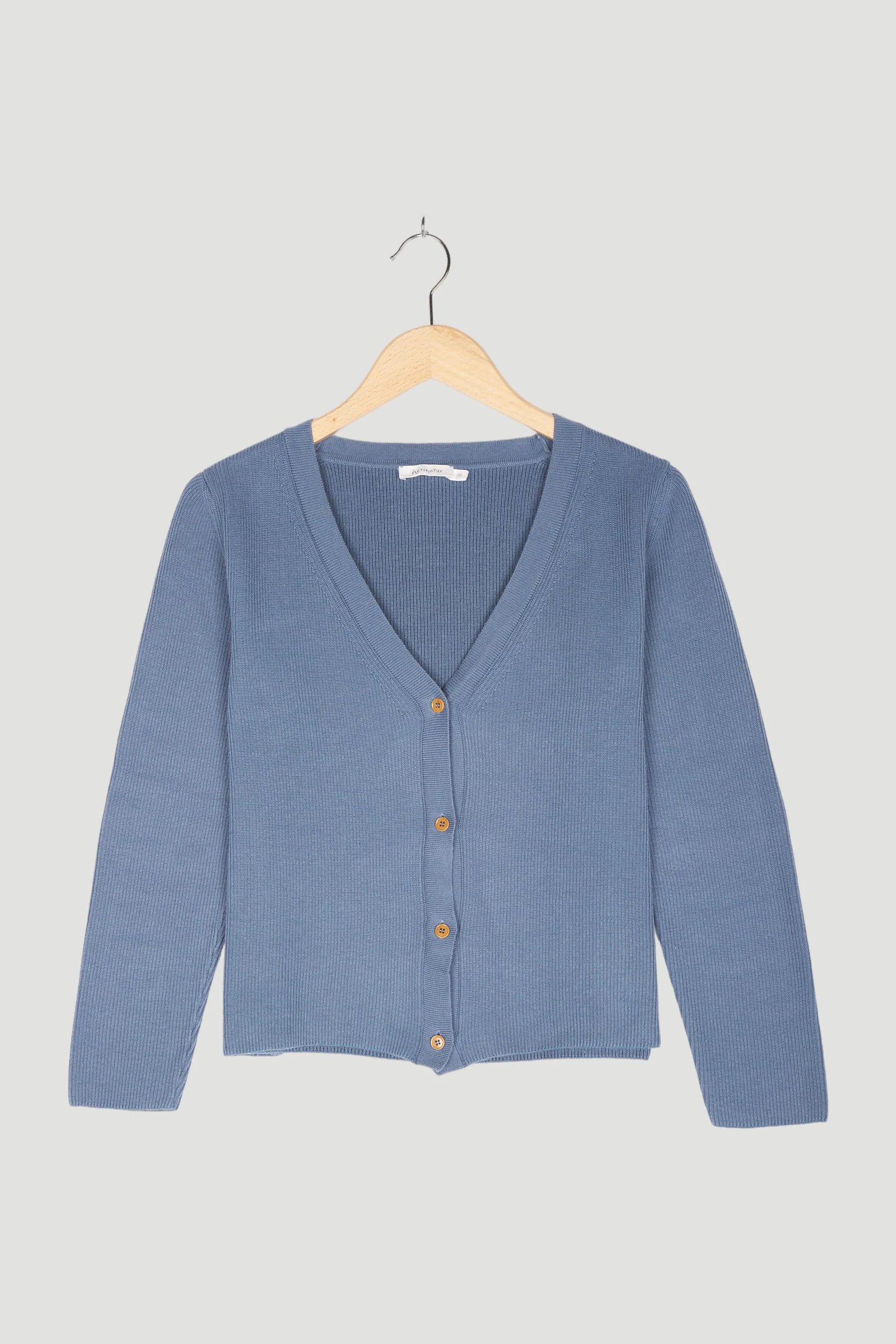 Secondhand Strickjacke aus reiner Bio-Baumwolle