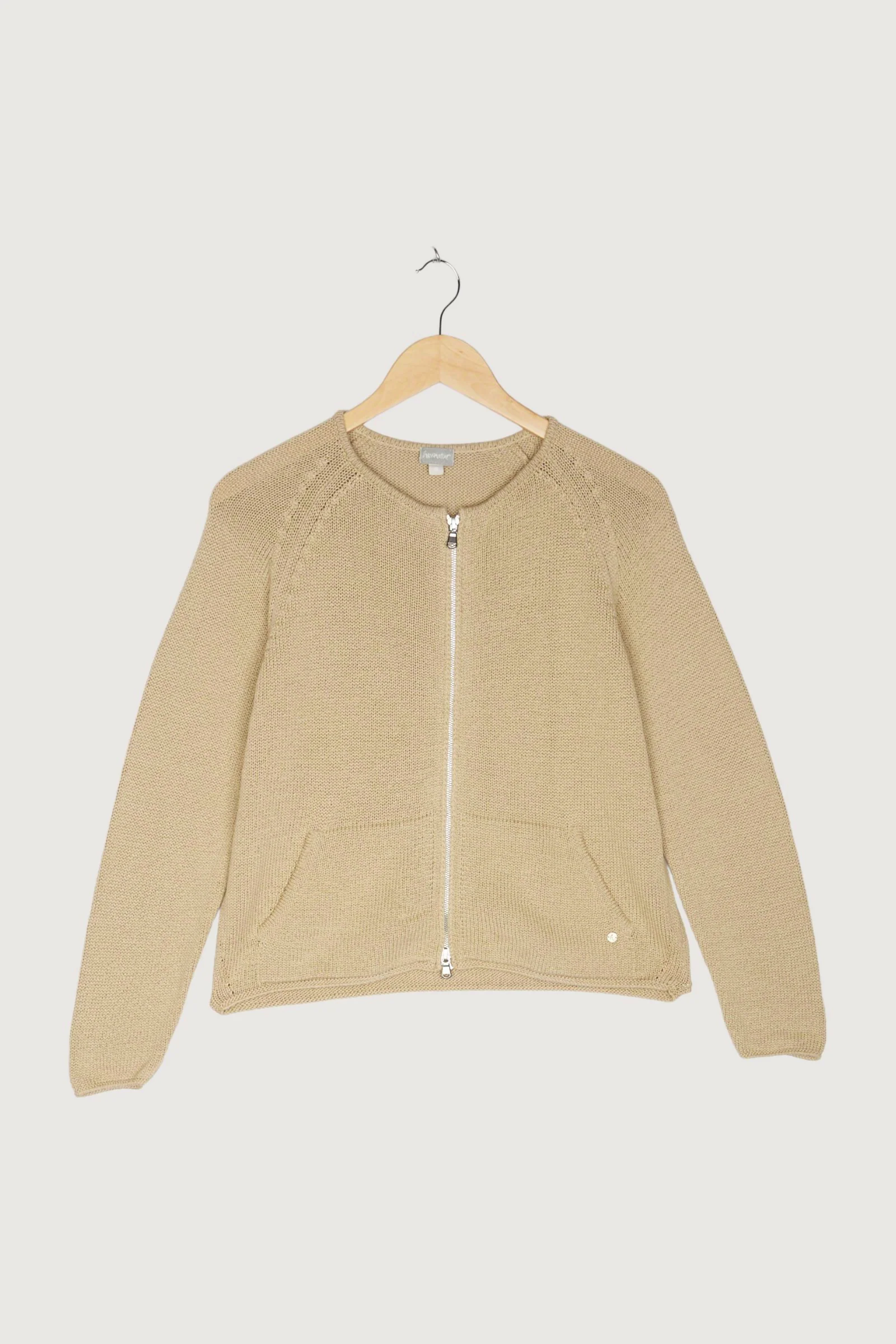 Secondhand Strickjacke aus reiner Bio-Baumwolle