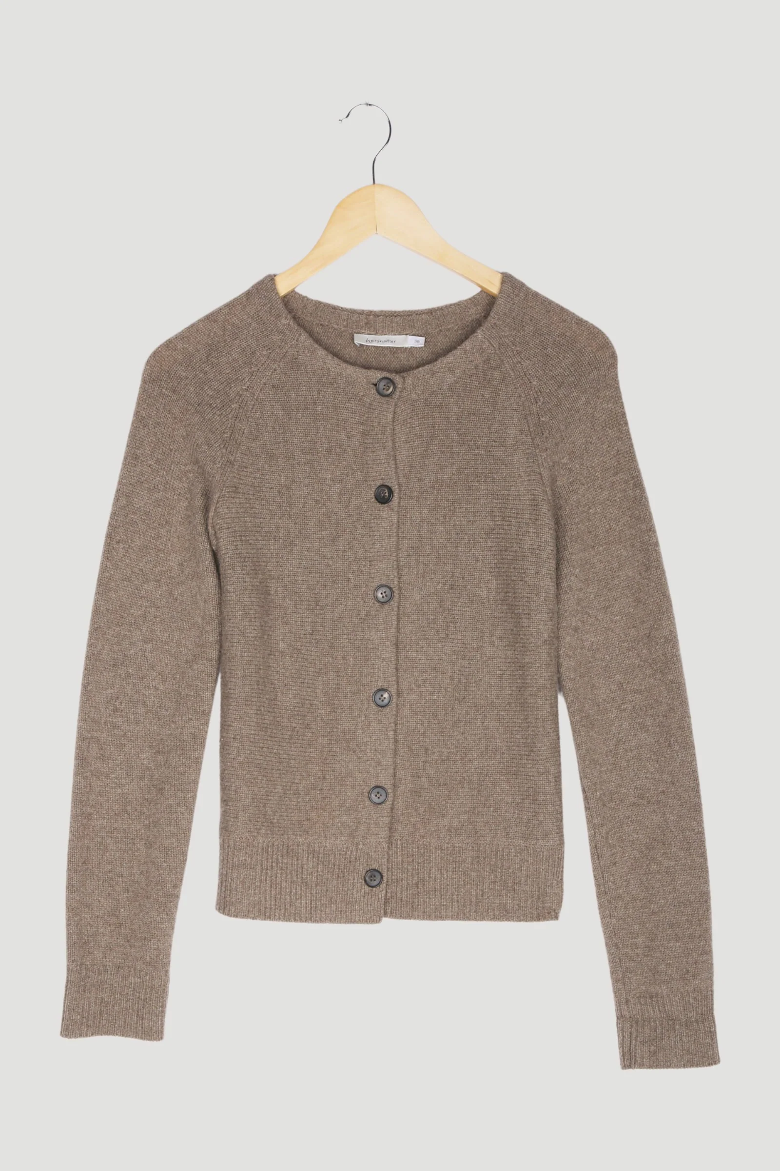 Secondhand Strickjacke aus reiner Yakwolle