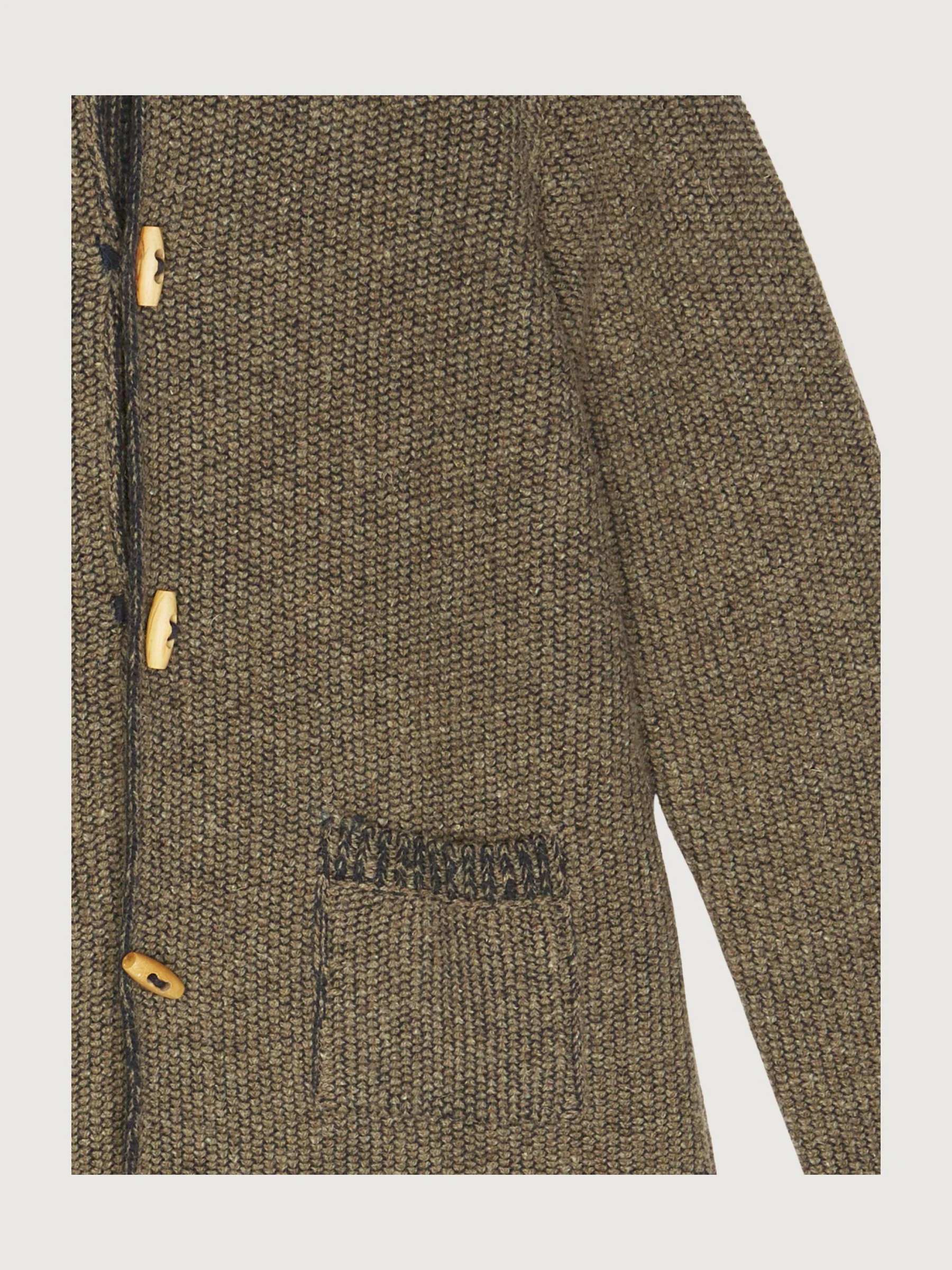 Secondhand Strickjacke aus Schurwolle mit Bio-Baumwolle - Image 3