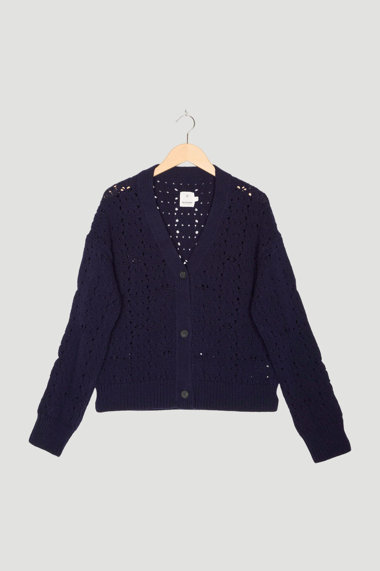 Secondhand Strickjacke Relaxed aus reiner Merinowolle
