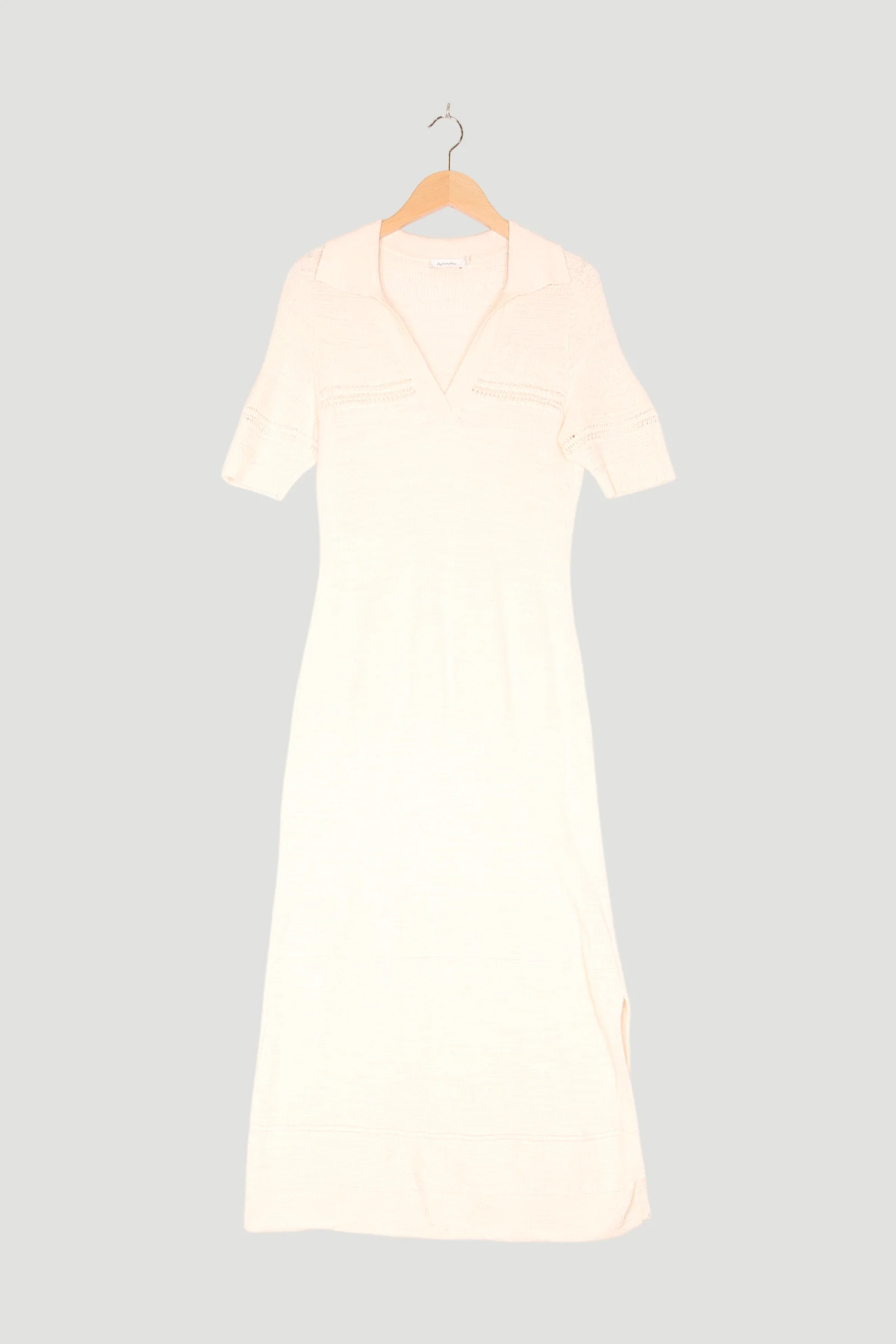 Secondhand Strickkleid aus Leinen mit Bio-Baumwolle