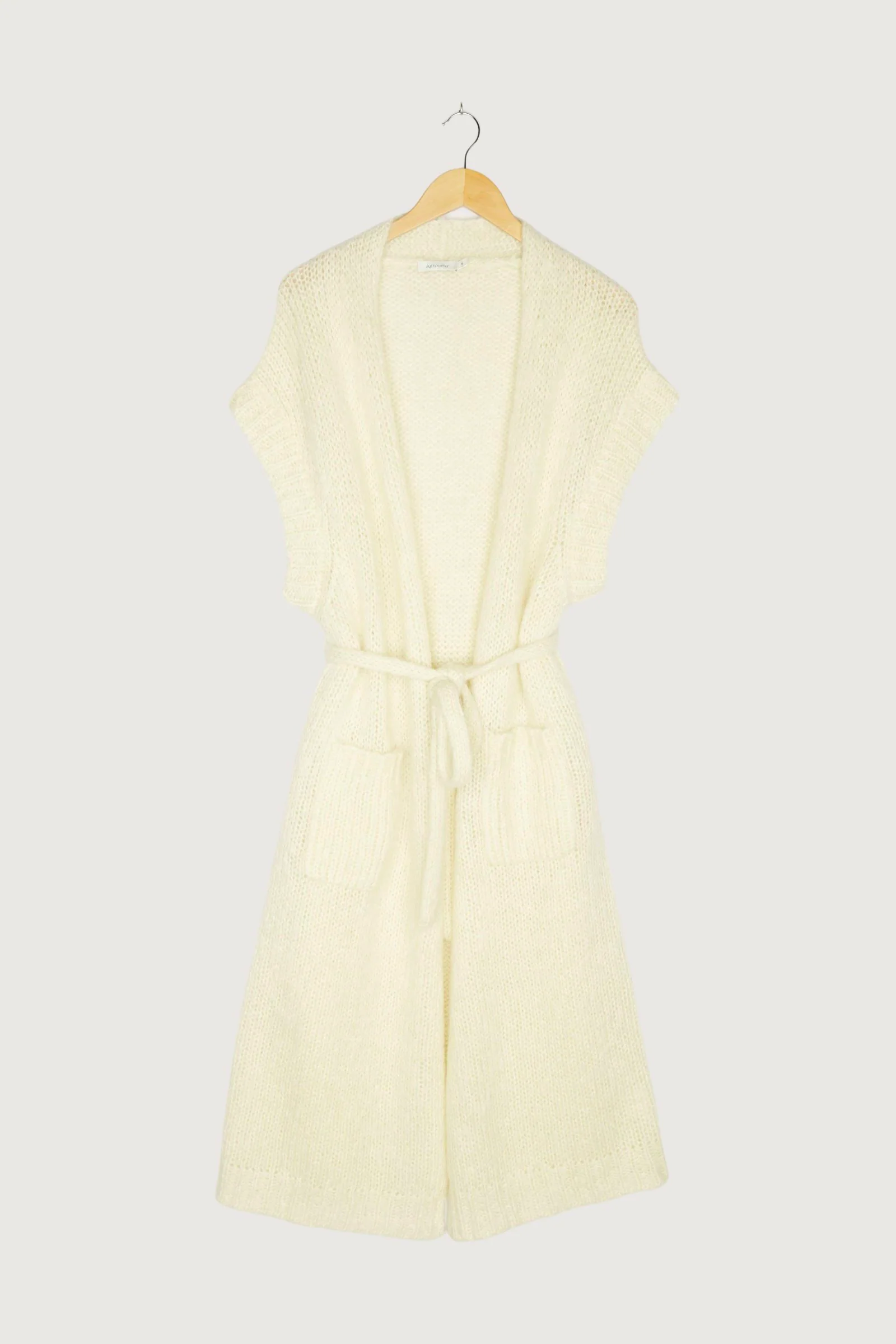 Secondhand Strickmantel aus Mohair mit Schurwolle - Image 10