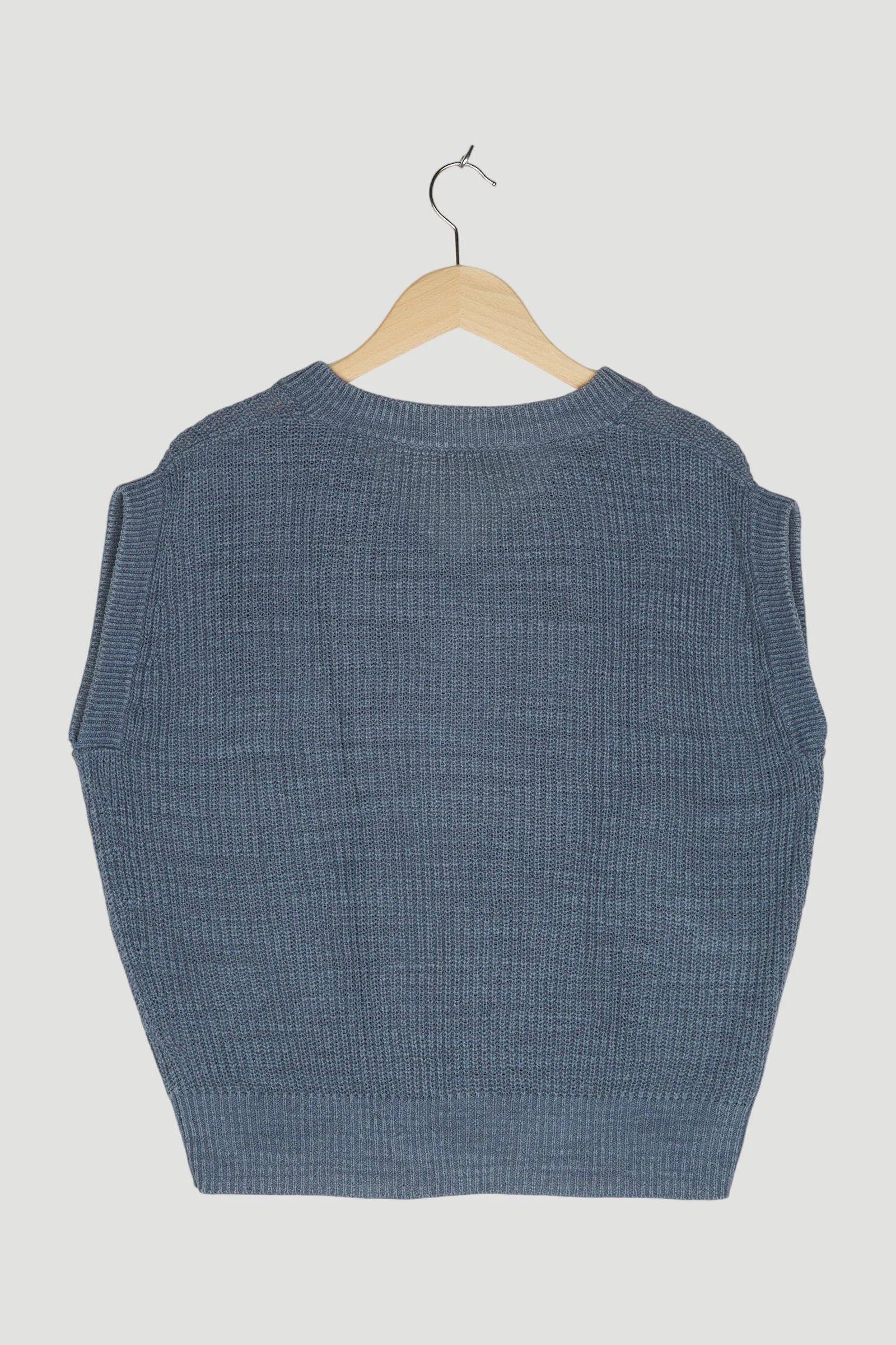 Secondhand Strickpullunder aus Leinen und Baumwolle - Image 2