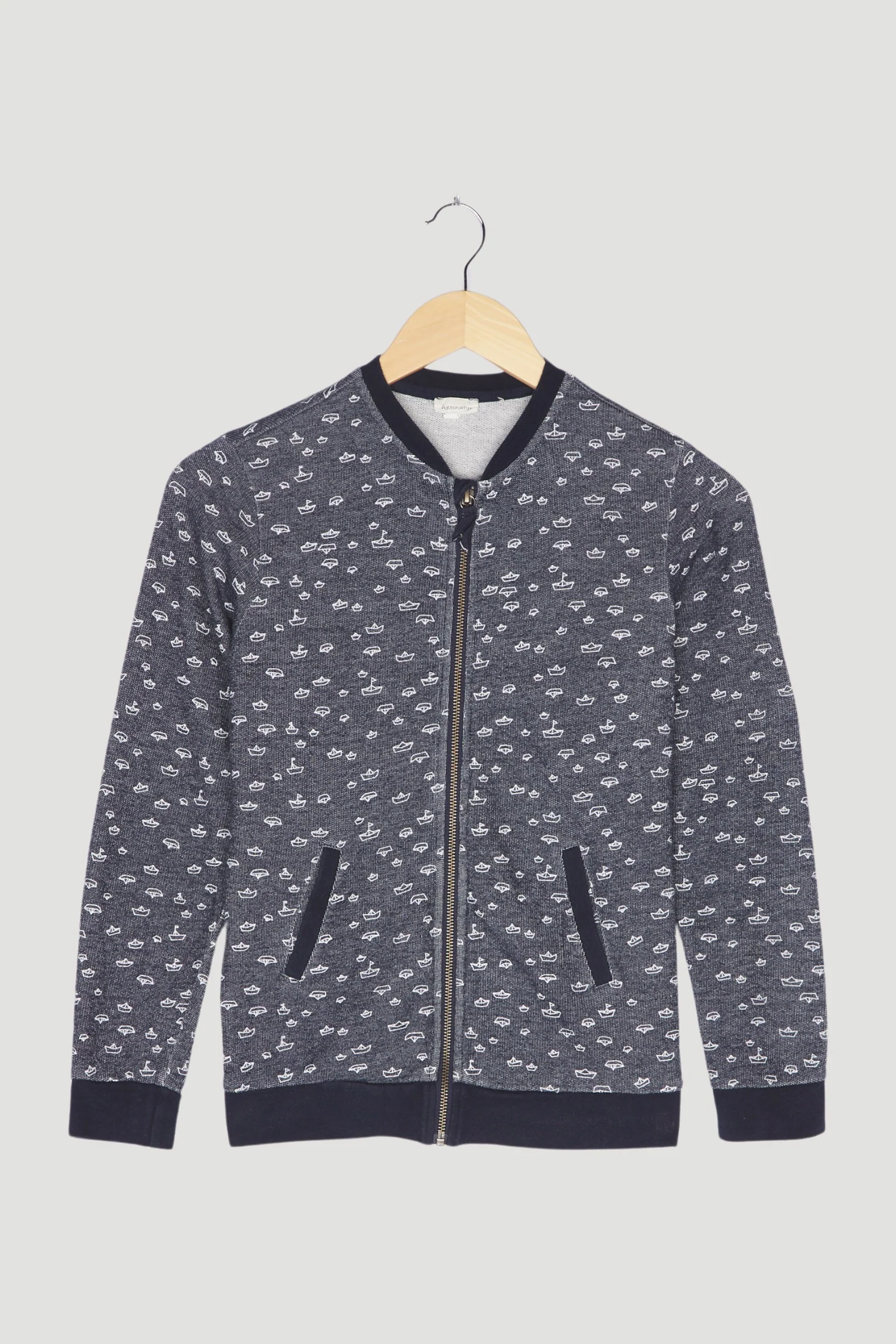 Secondhand Sweatjacke aus Baumwolle