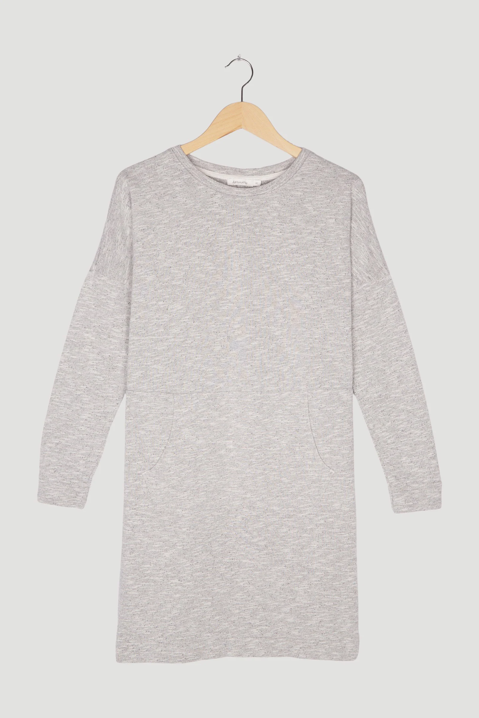 Secondhand Sweatkleid aus reiner Baumwolle