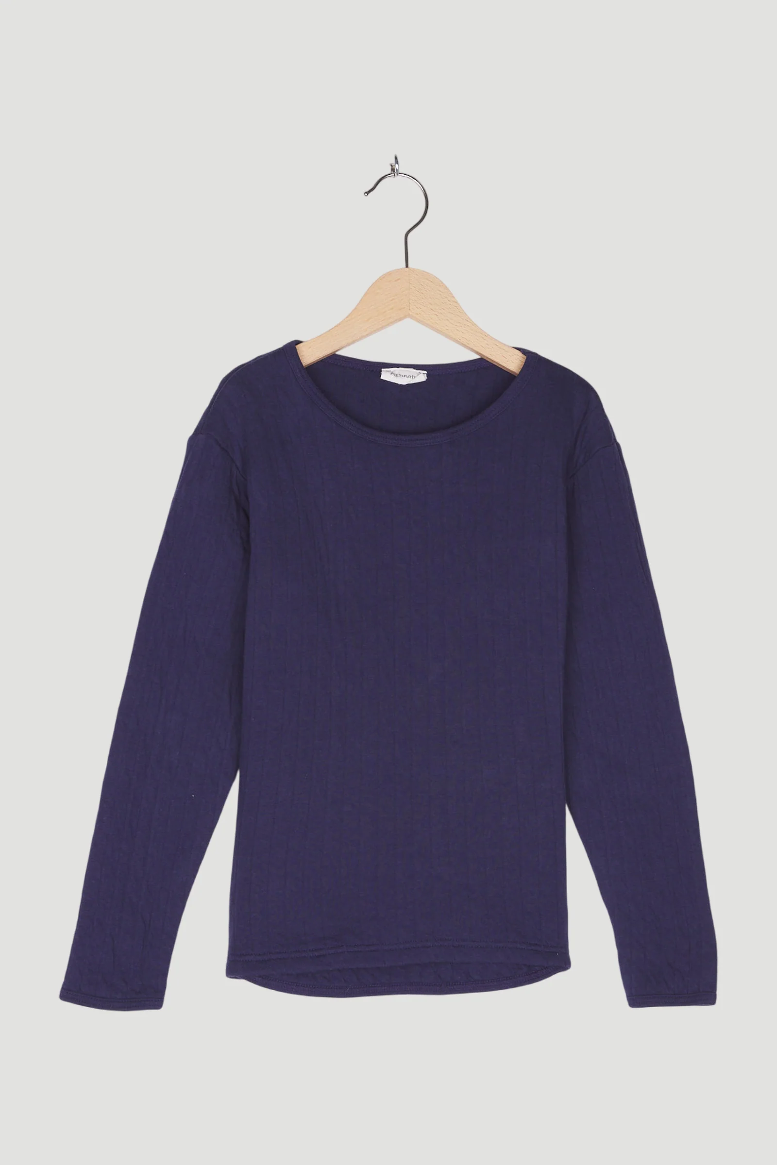 Secondhand Sweatshirt mit Stepp-Optik aus reiner Bio-Baumwolle