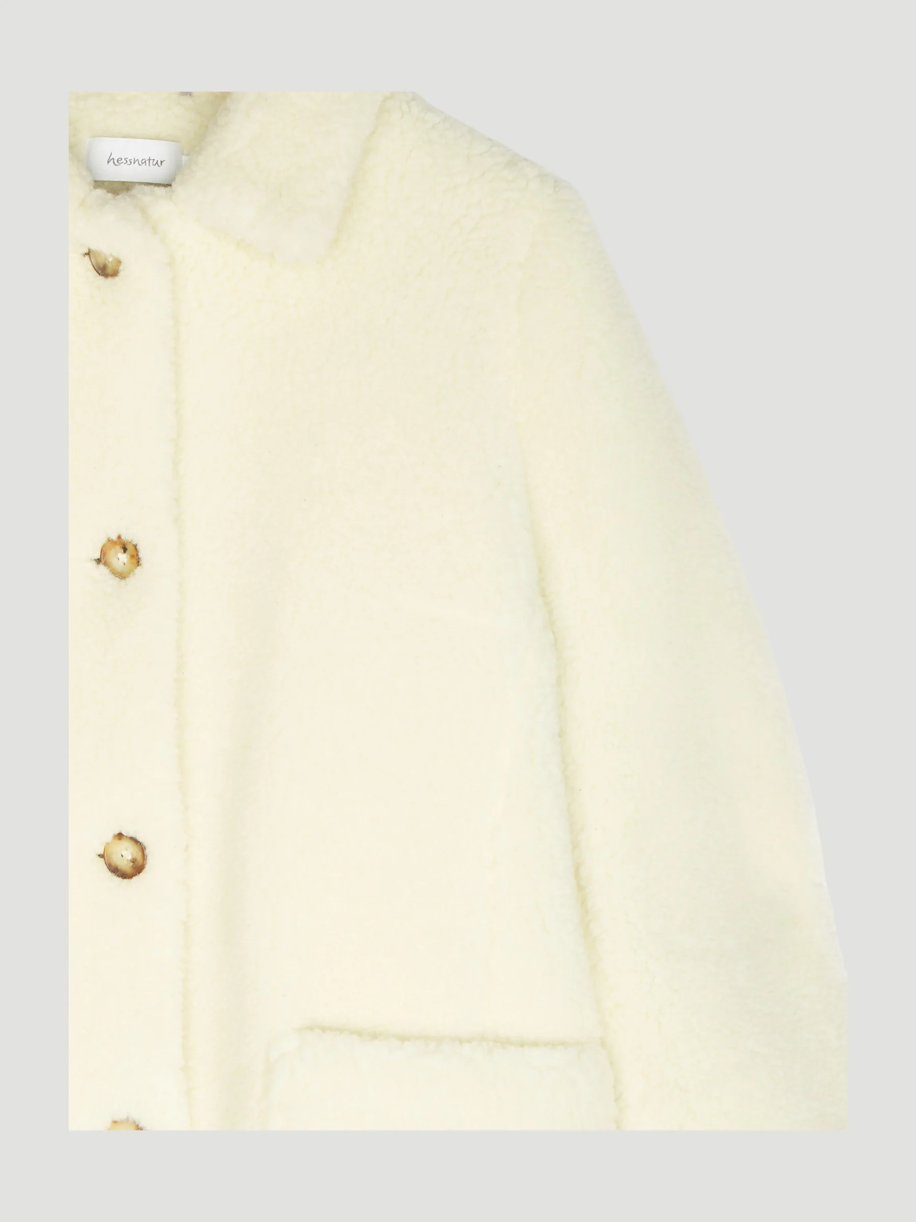 Secondhand Teddy Jacke aus Schurwolle mit Bio-Baumwolle - Image 3