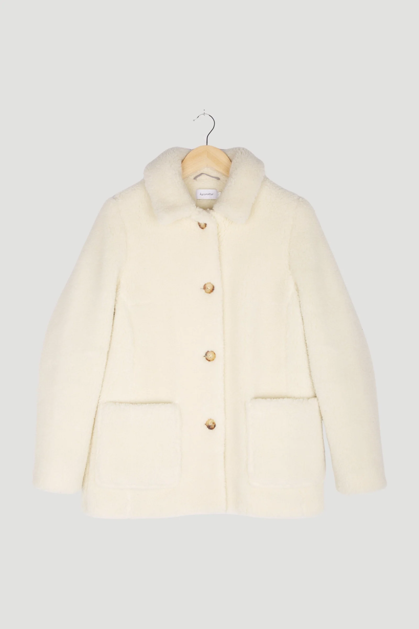 Secondhand Teddy Jacke aus Schurwolle mit Bio-Baumwolle - Image 4