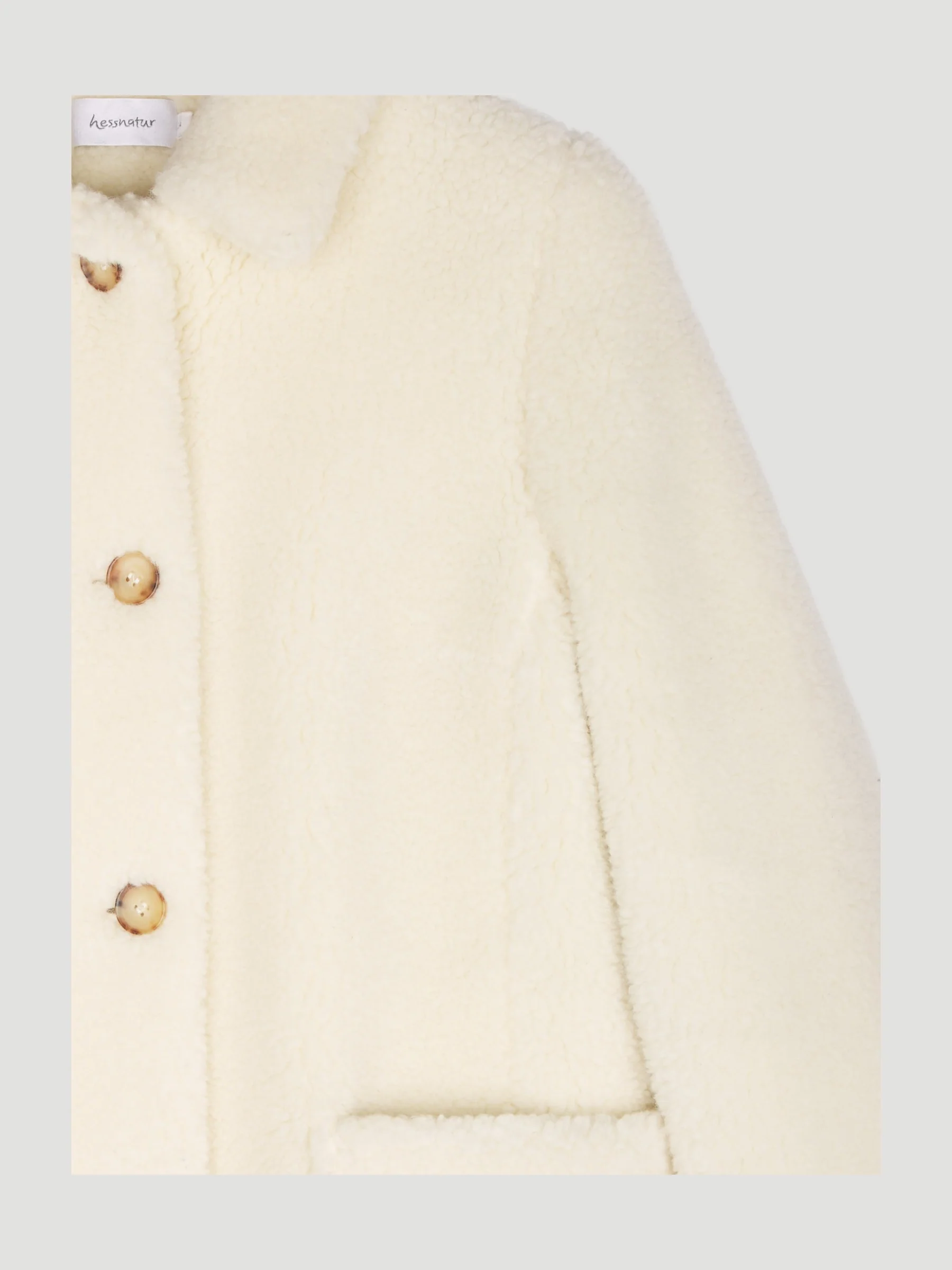 Secondhand Teddy Jacke aus Schurwolle mit Bio-Baumwolle - Image 6
