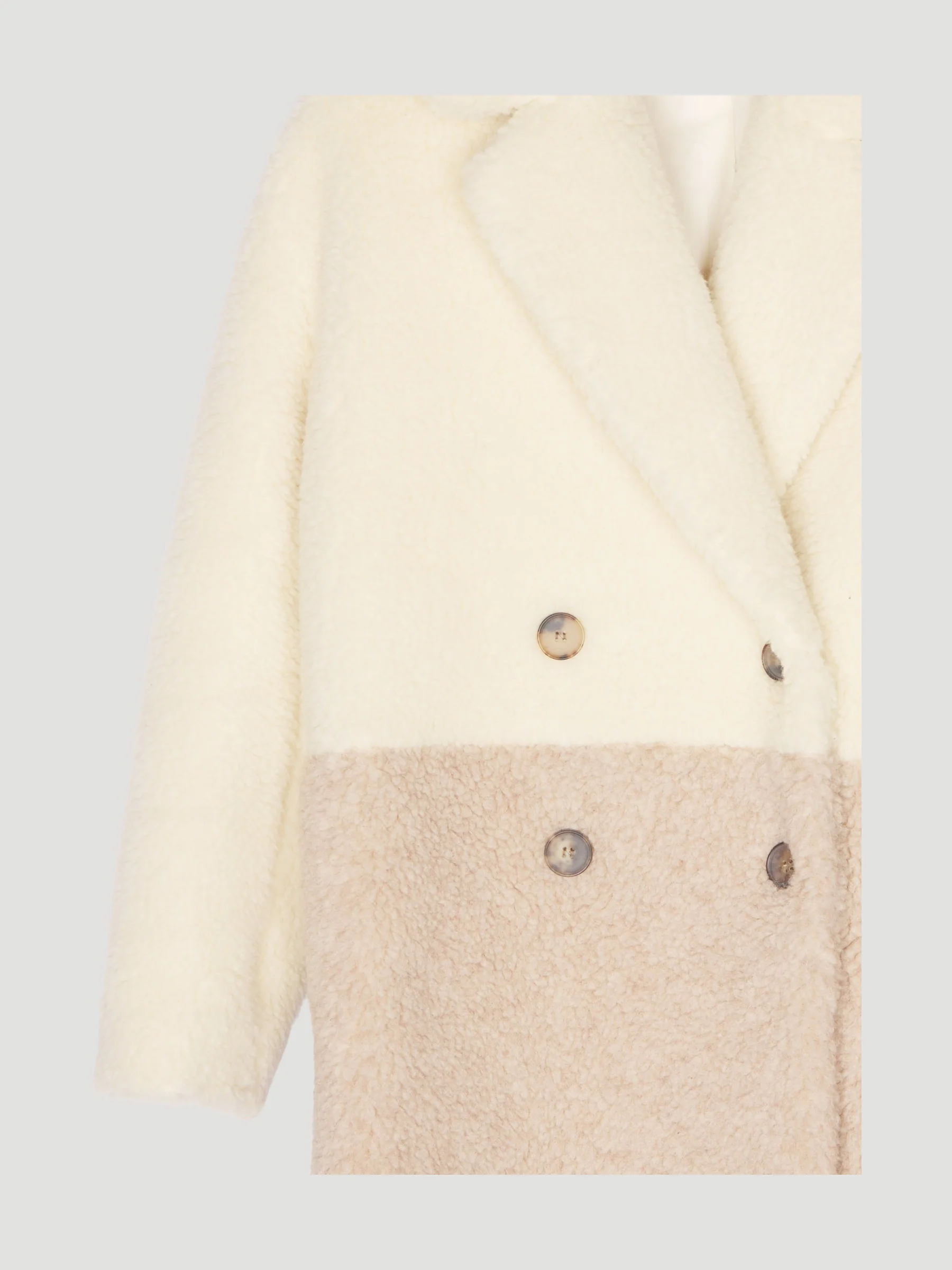 Secondhand Teddy Mantel aus Schurwolle mit Bio-Baumwolle - Image 3
