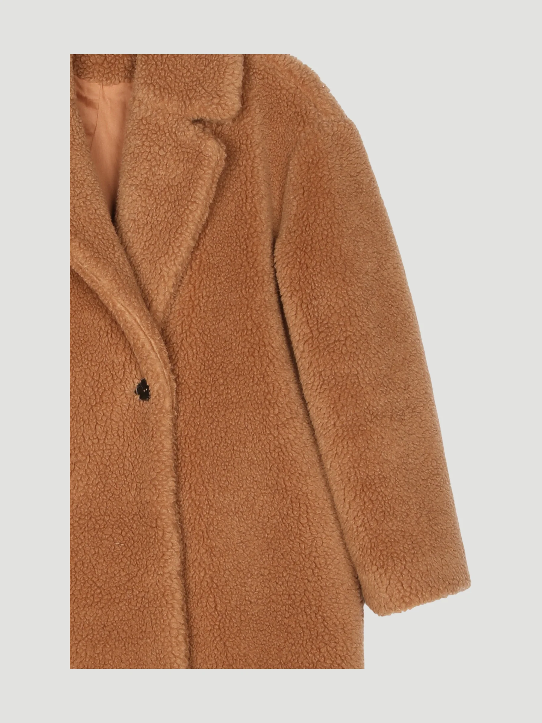Secondhand Teddy Mantel aus Schurwolle mit Bio-Baumwolle und Kamelhaar - Image 3
