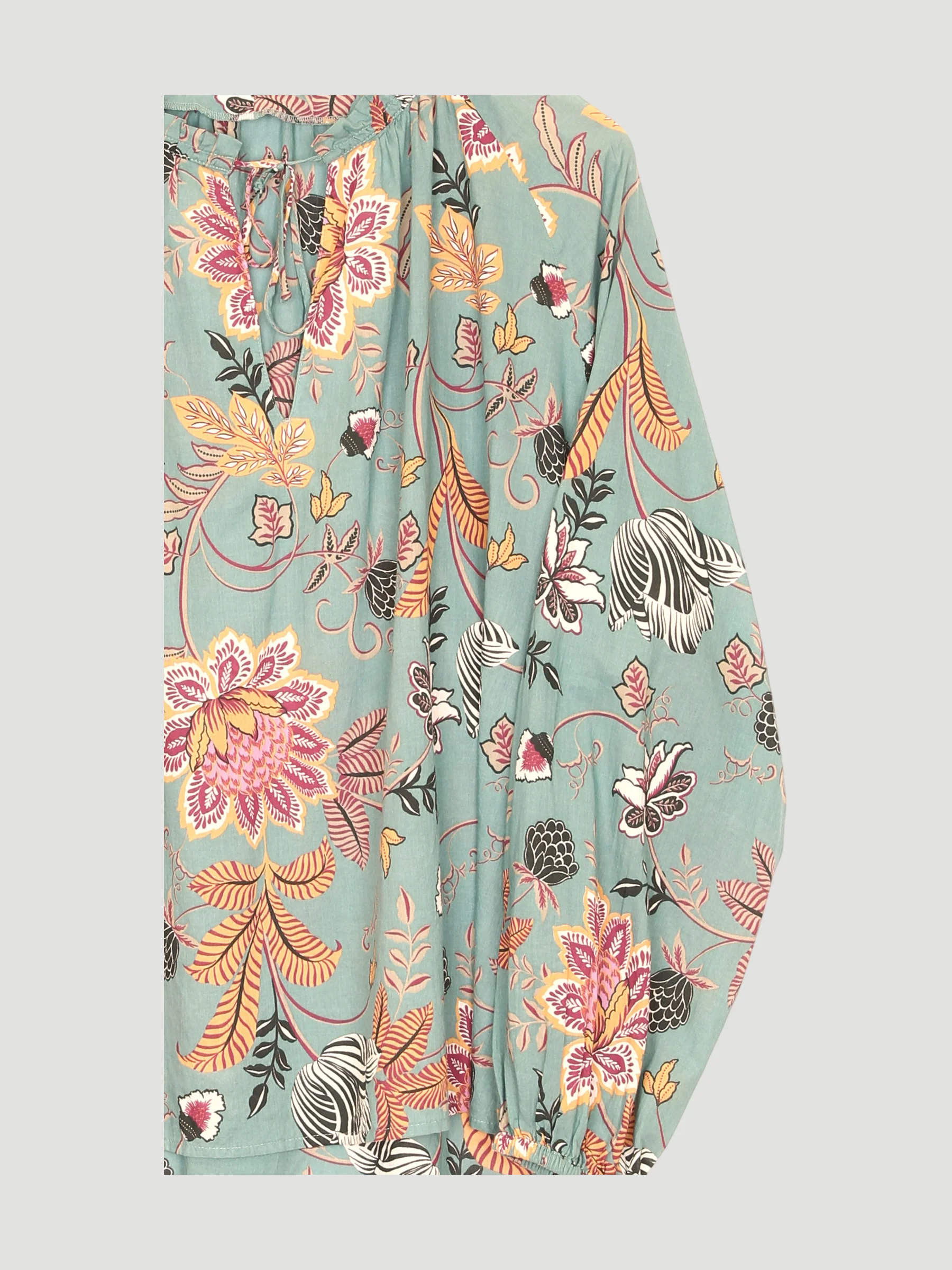 Secondhand Tunika-Bluse aus reiner Bio-Baumwolle - Image 3