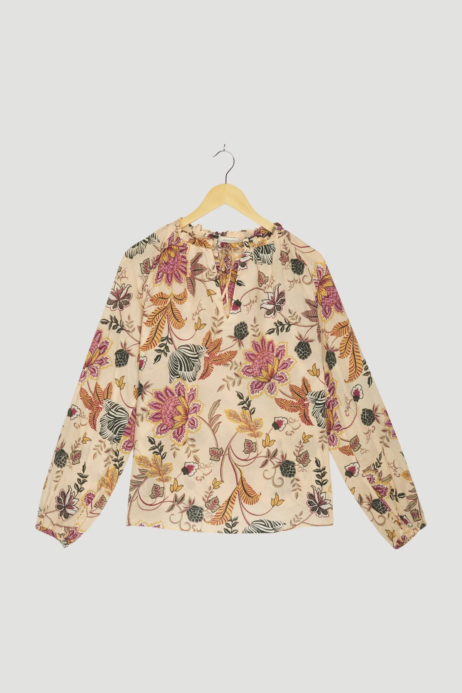 Secondhand Tunika-Bluse aus reiner Bio-Baumwolle - Image 4