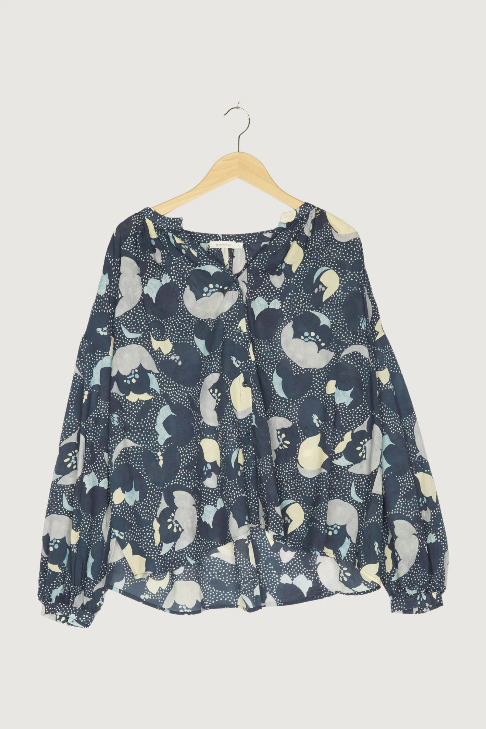 Secondhand Tunika-Bluse aus reiner Bio-Baumwolle - Image 4