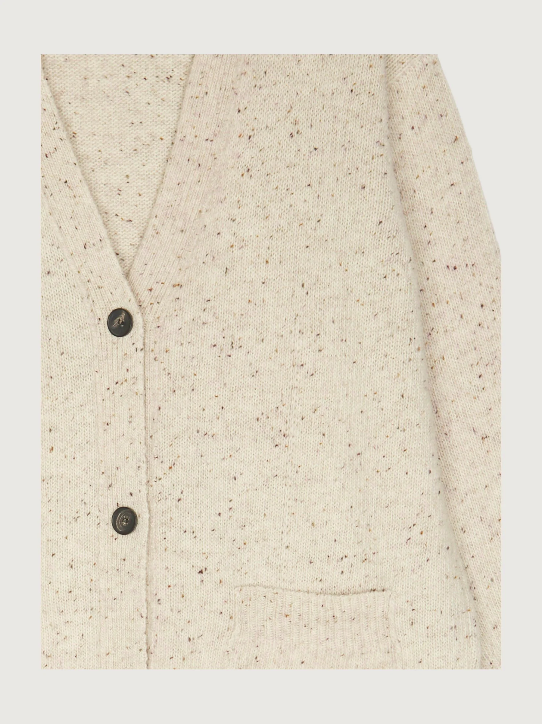 Secondhand Tweed-Strickjacke aus reiner Bio-Schurwolle - Image 6