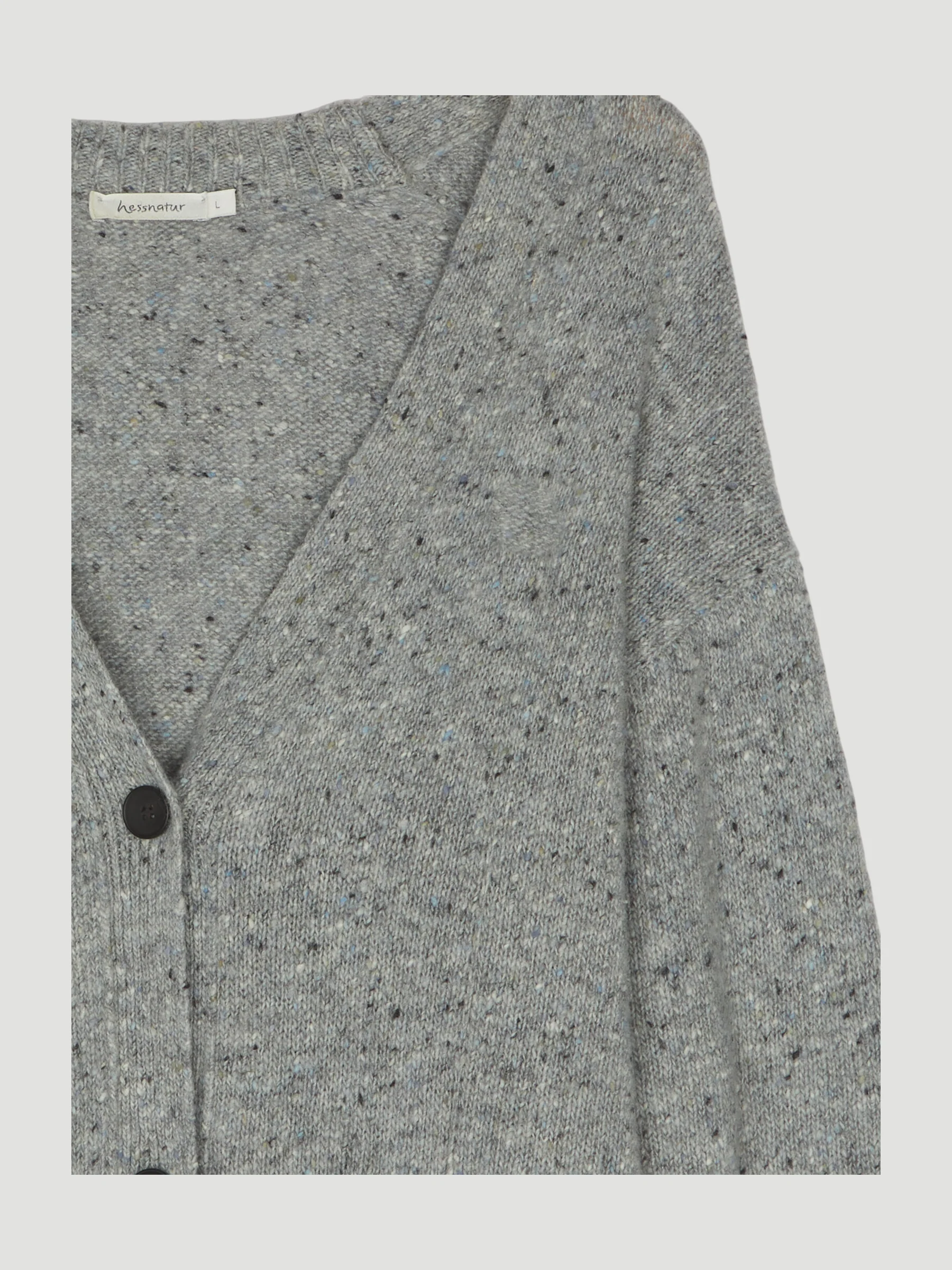 Secondhand Tweed-Strickjacke aus reiner Schurwolle - Image 3