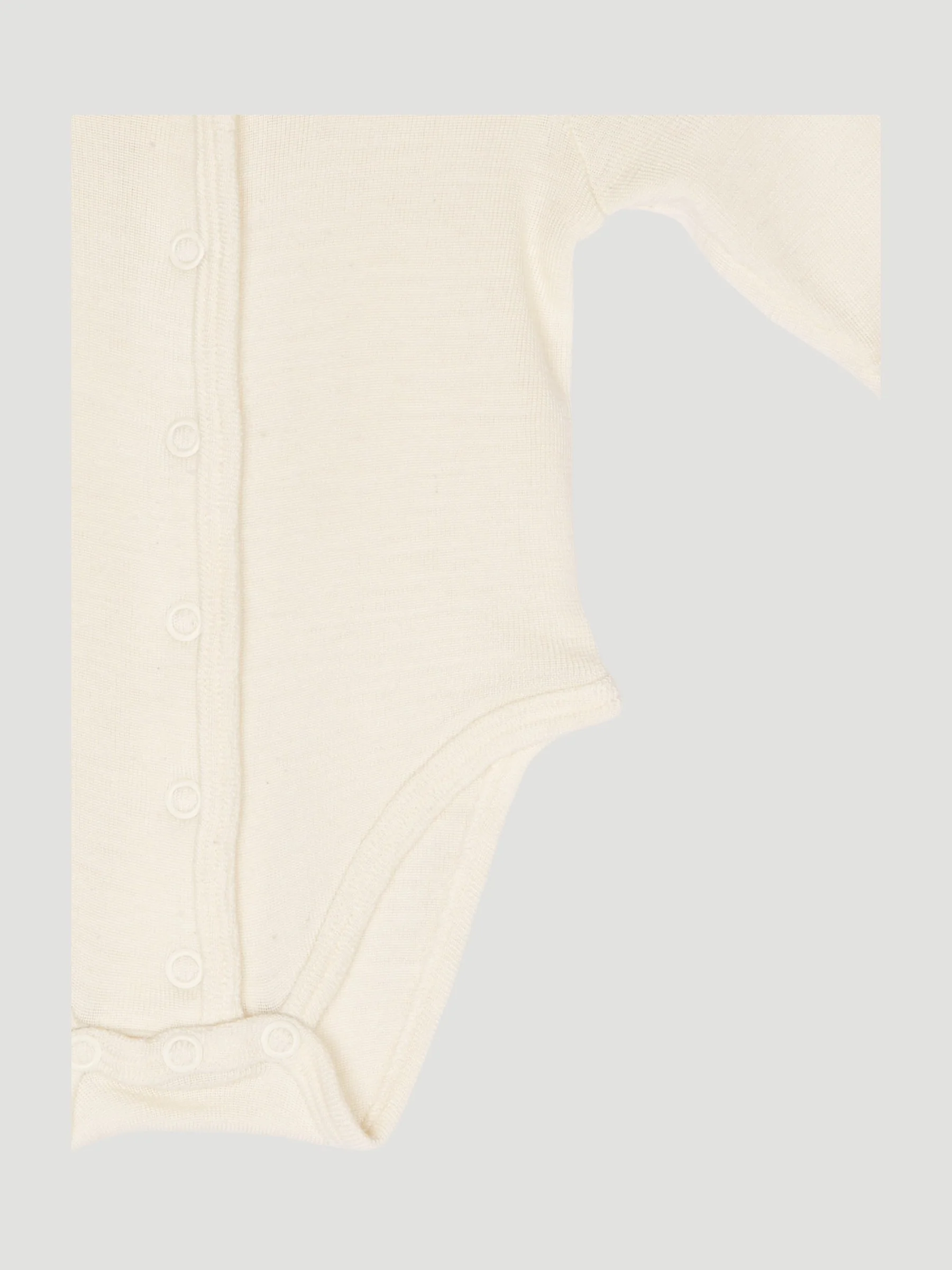 Secondhand Ungefärbter Erstlingsbody aus Bio-Merinowolle und Seide - Image 3