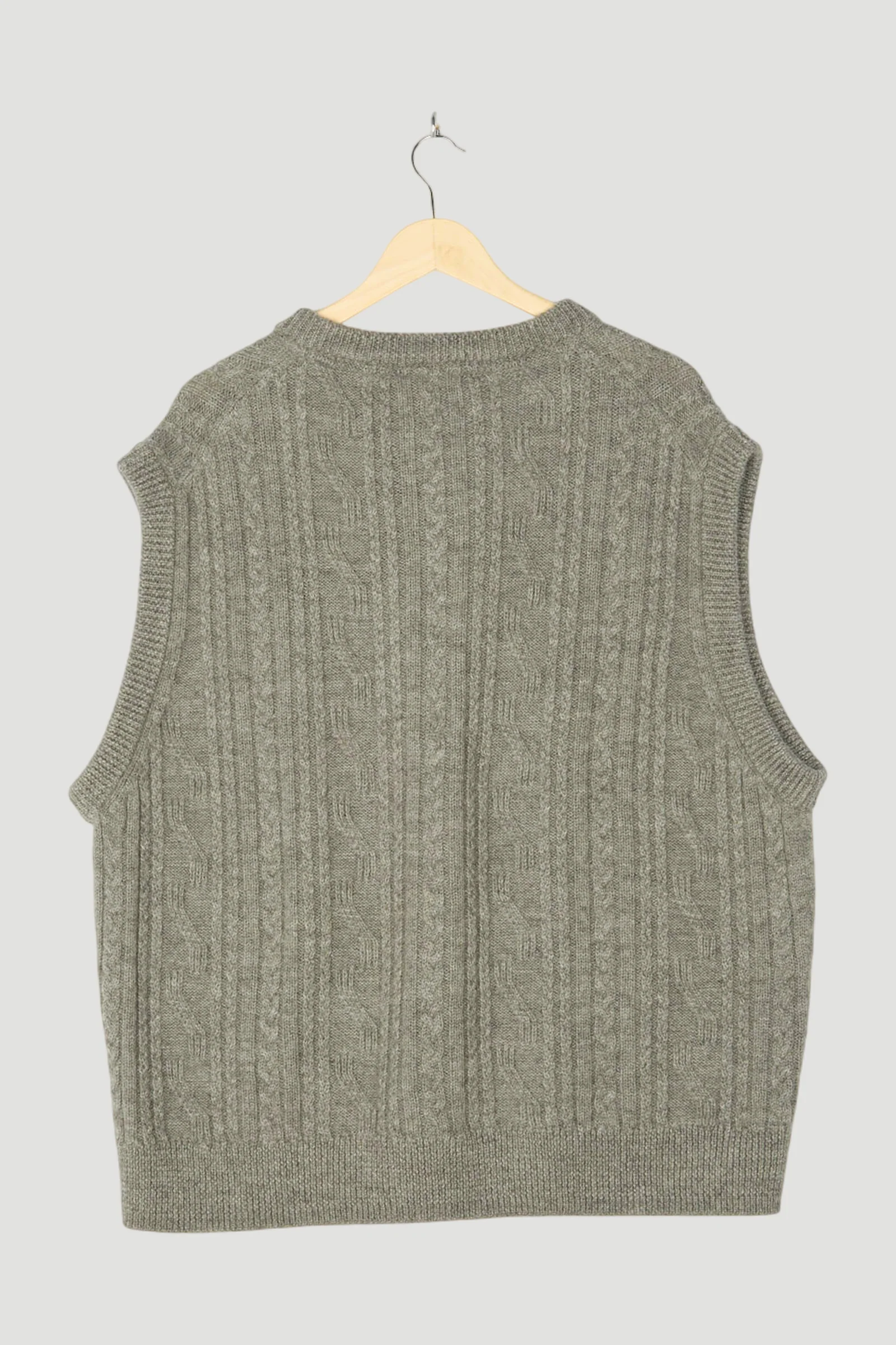 Secondhand V-Neck-Pullunder aus Bio-Merino und Alpaka - Image 2