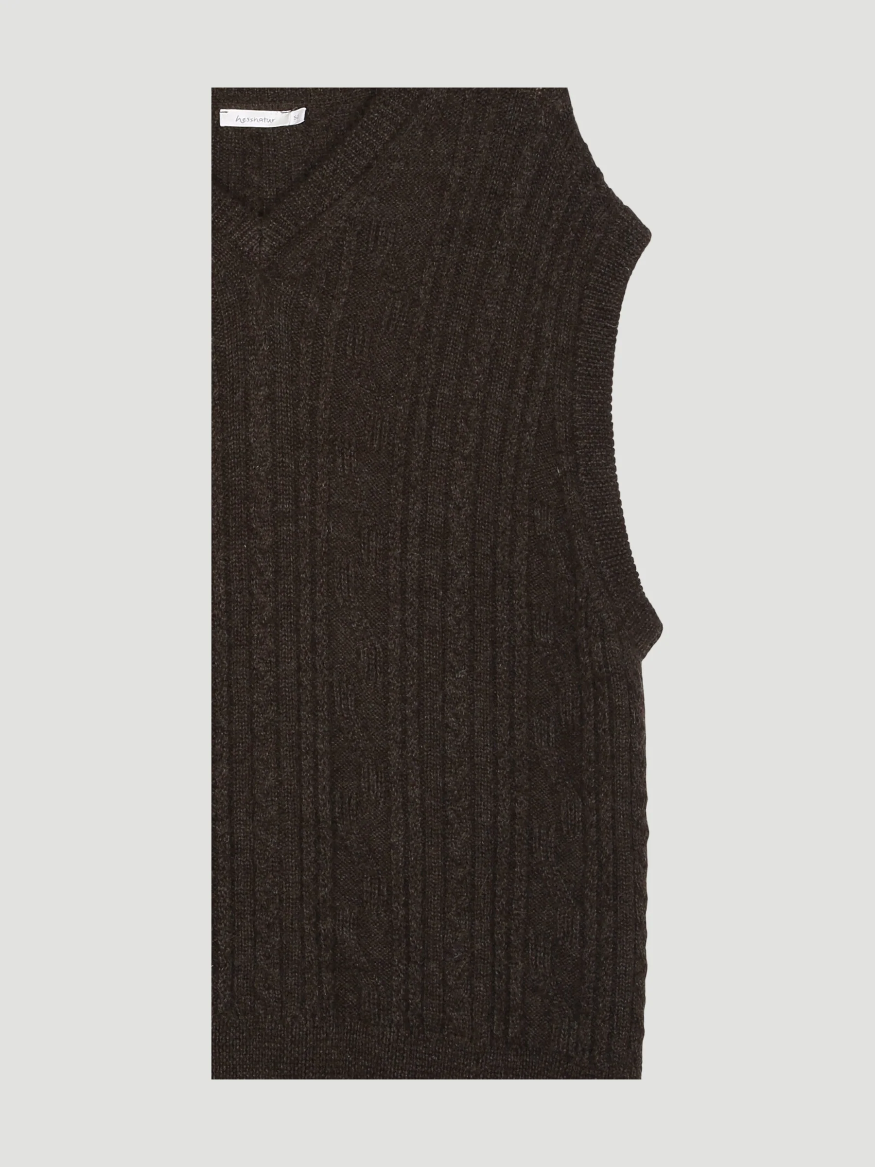 Secondhand V-Neck-Pullunder aus Bio-Merino und Alpaka - Image 3