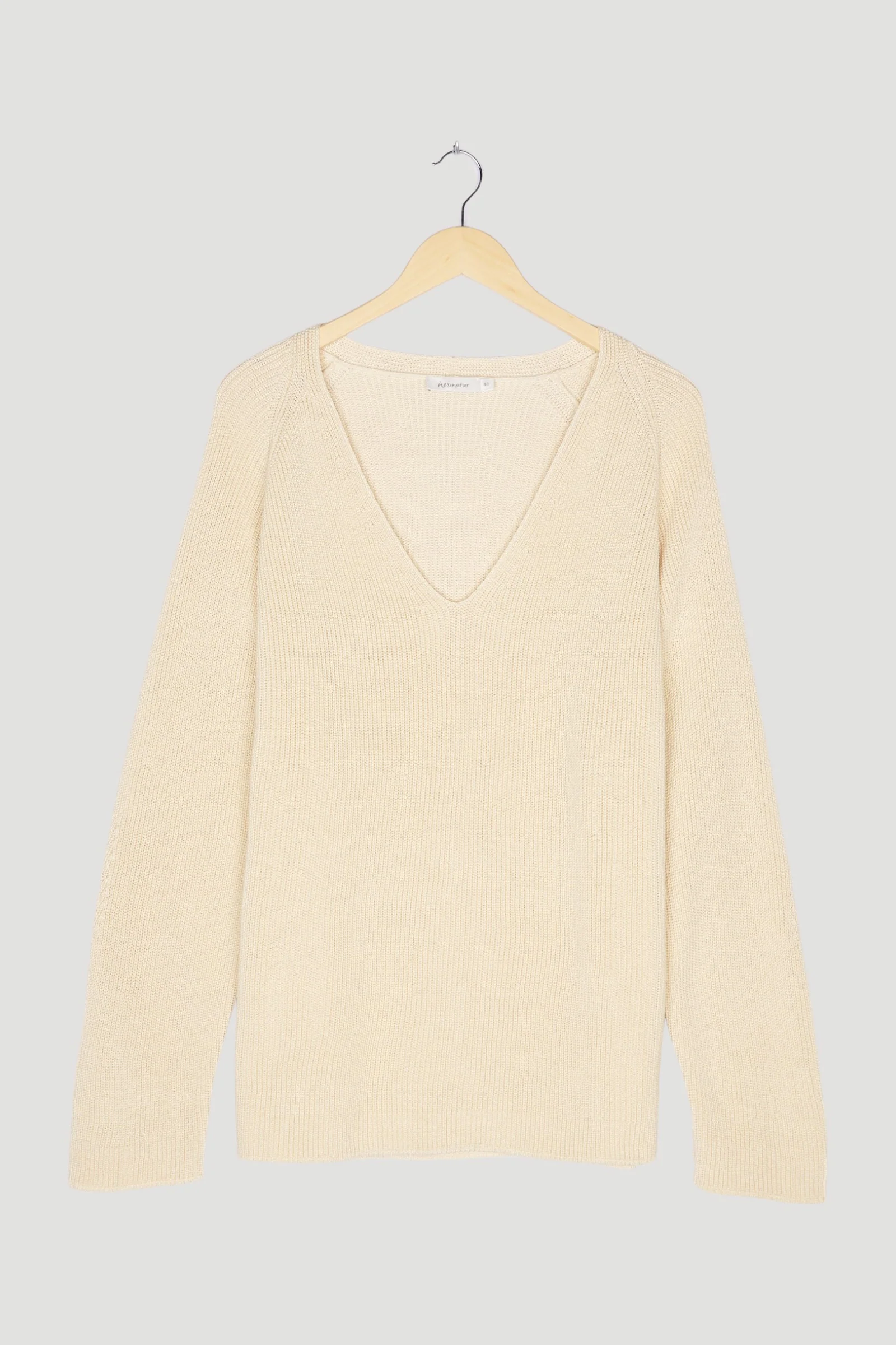 Secondhand V-Pullover aus reiner Bio-Baumwolle - Image 13