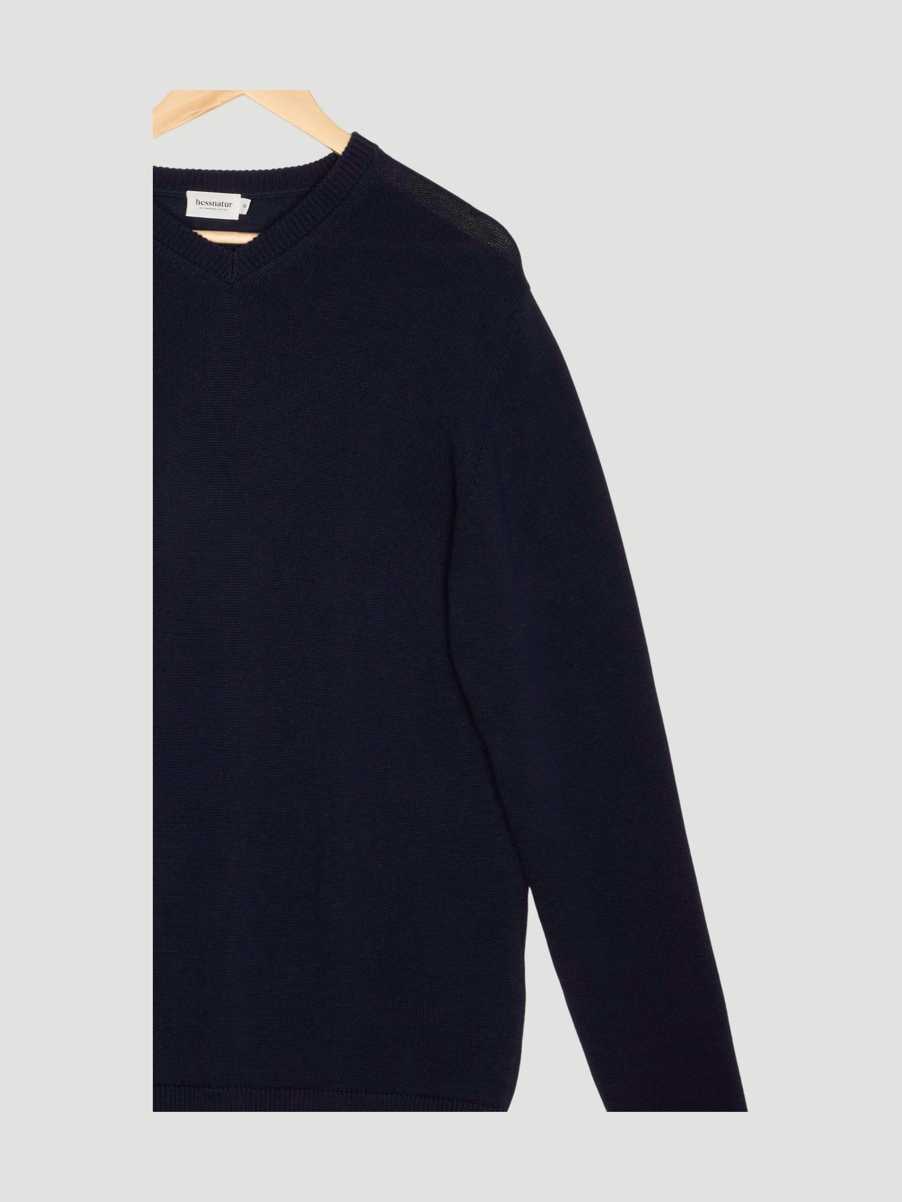 Secondhand V-Pullover Regular aus reiner Bio-Baumwolle mit Bio-Merinowolle - Image 3