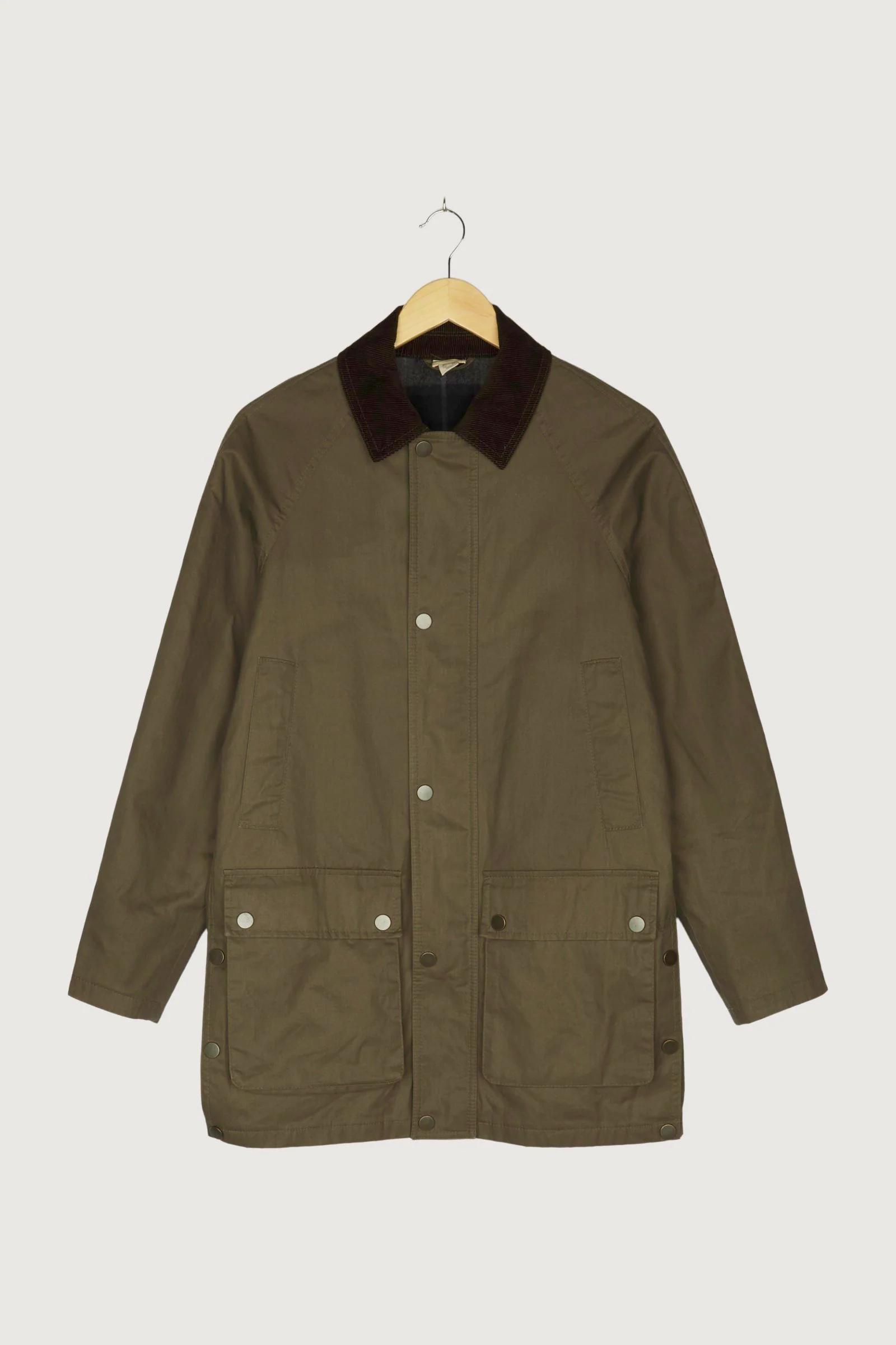 Secondhand Wachsjacke aus reiner Bio-Baumwolle