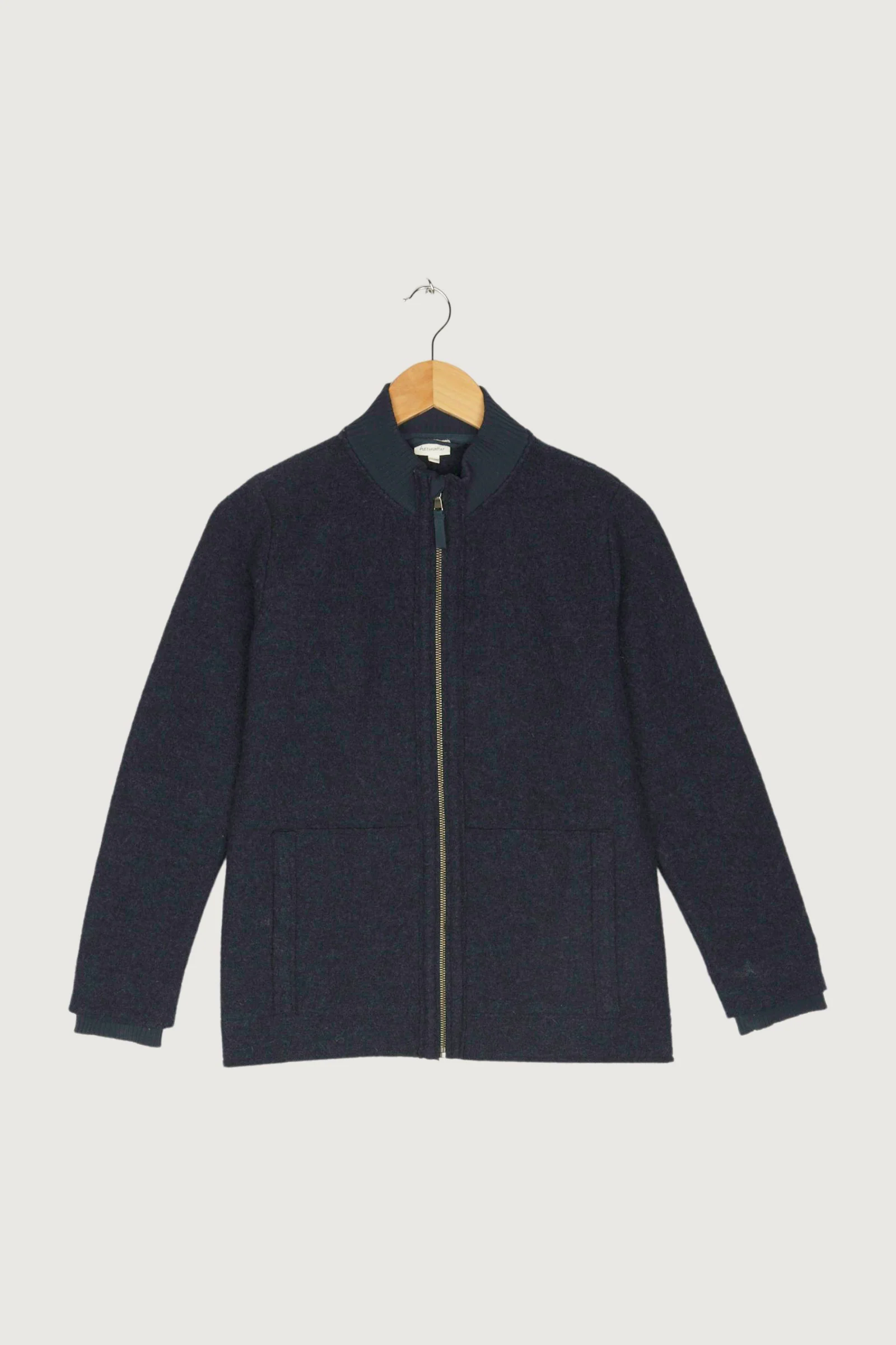 Secondhand Walkjacke aus reiner Schurwolle