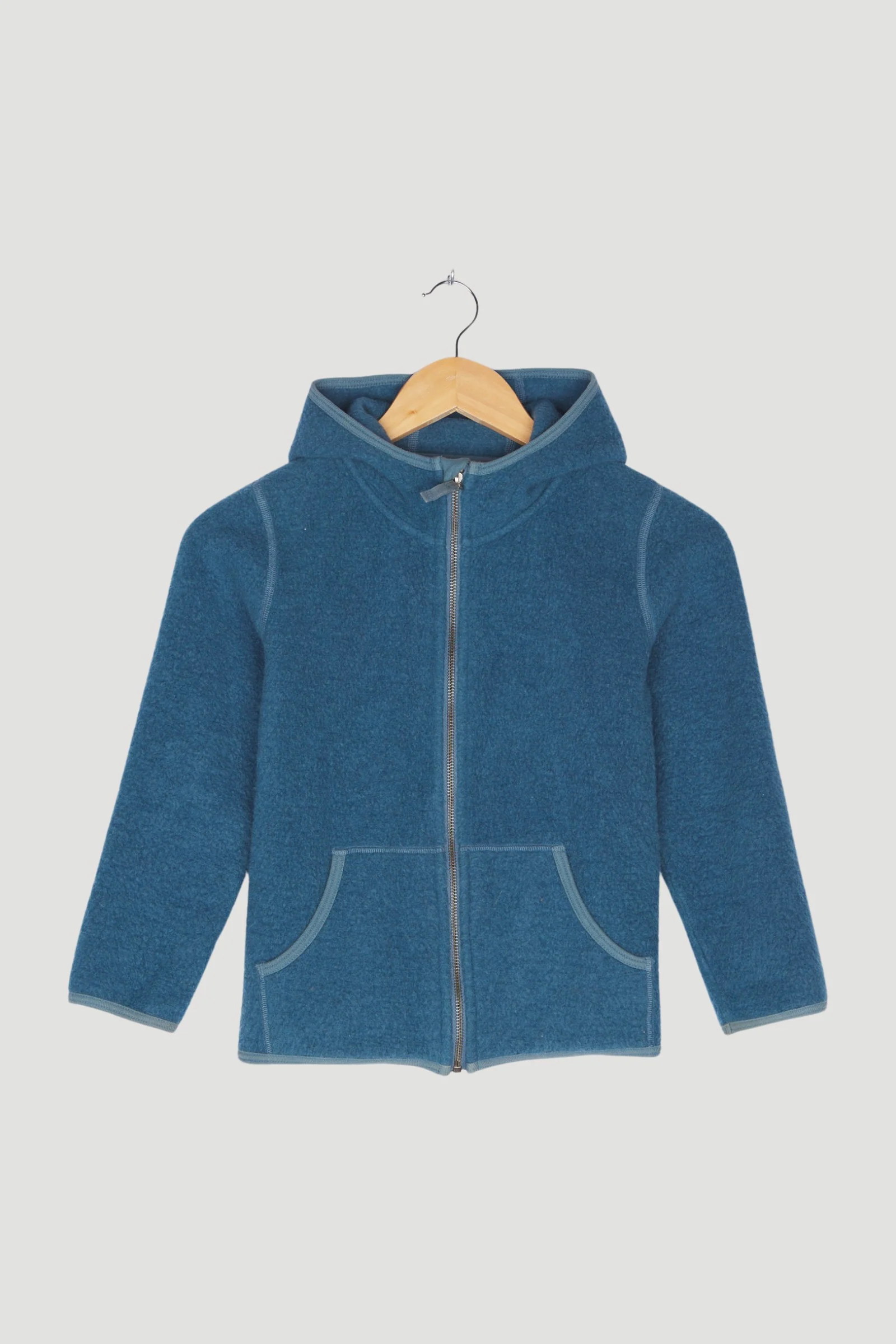 Secondhand Wollfleece Jacke aus reiner Bio-Merinowolle