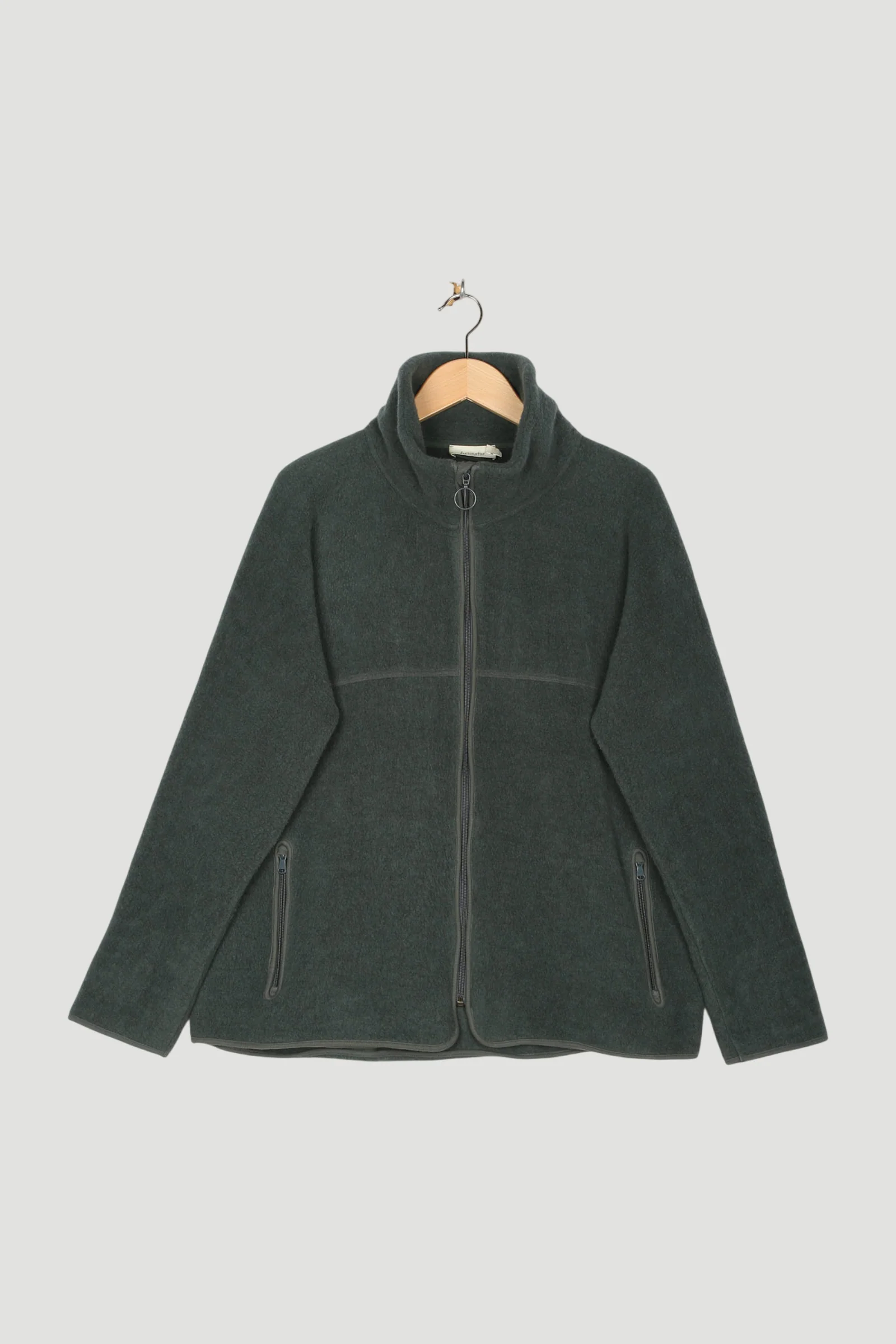 Secondhand Wollfleece Jacke aus reiner Bio-Merinowolle