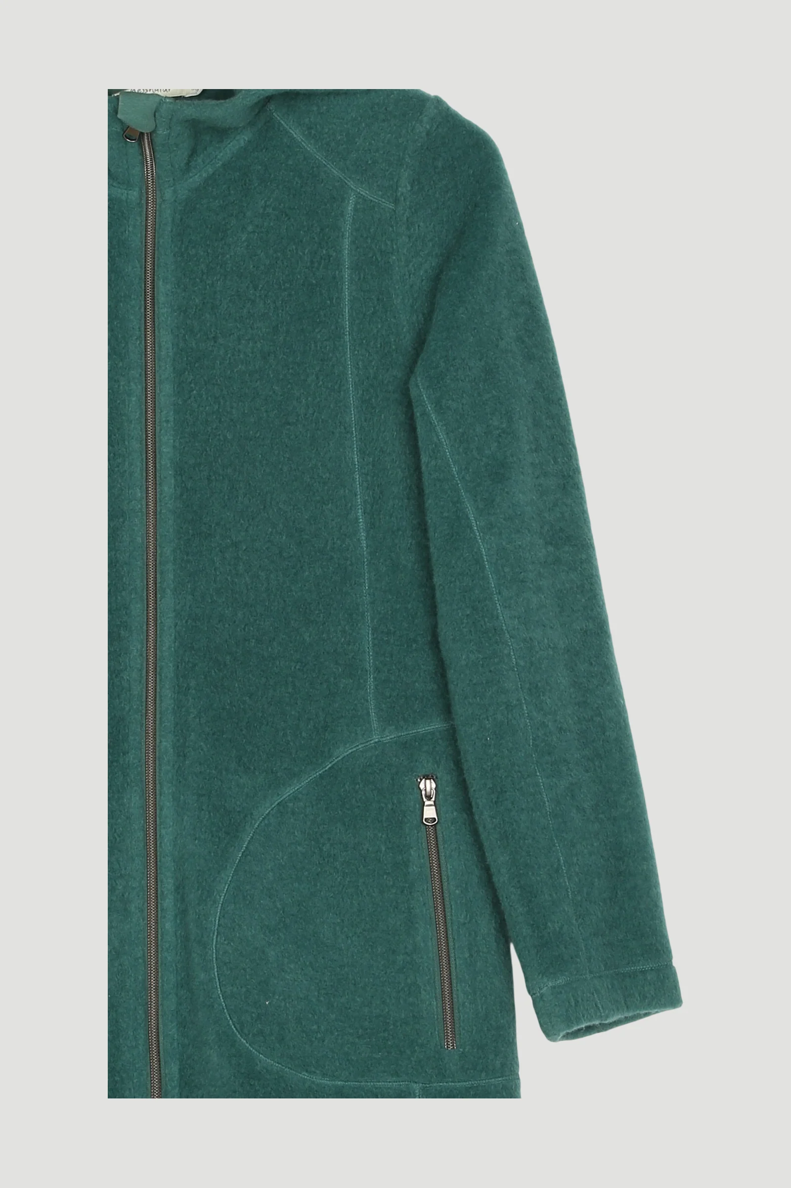 Secondhand Wollfleece-Jacke aus reiner Bio-Schurwolle - Image 3