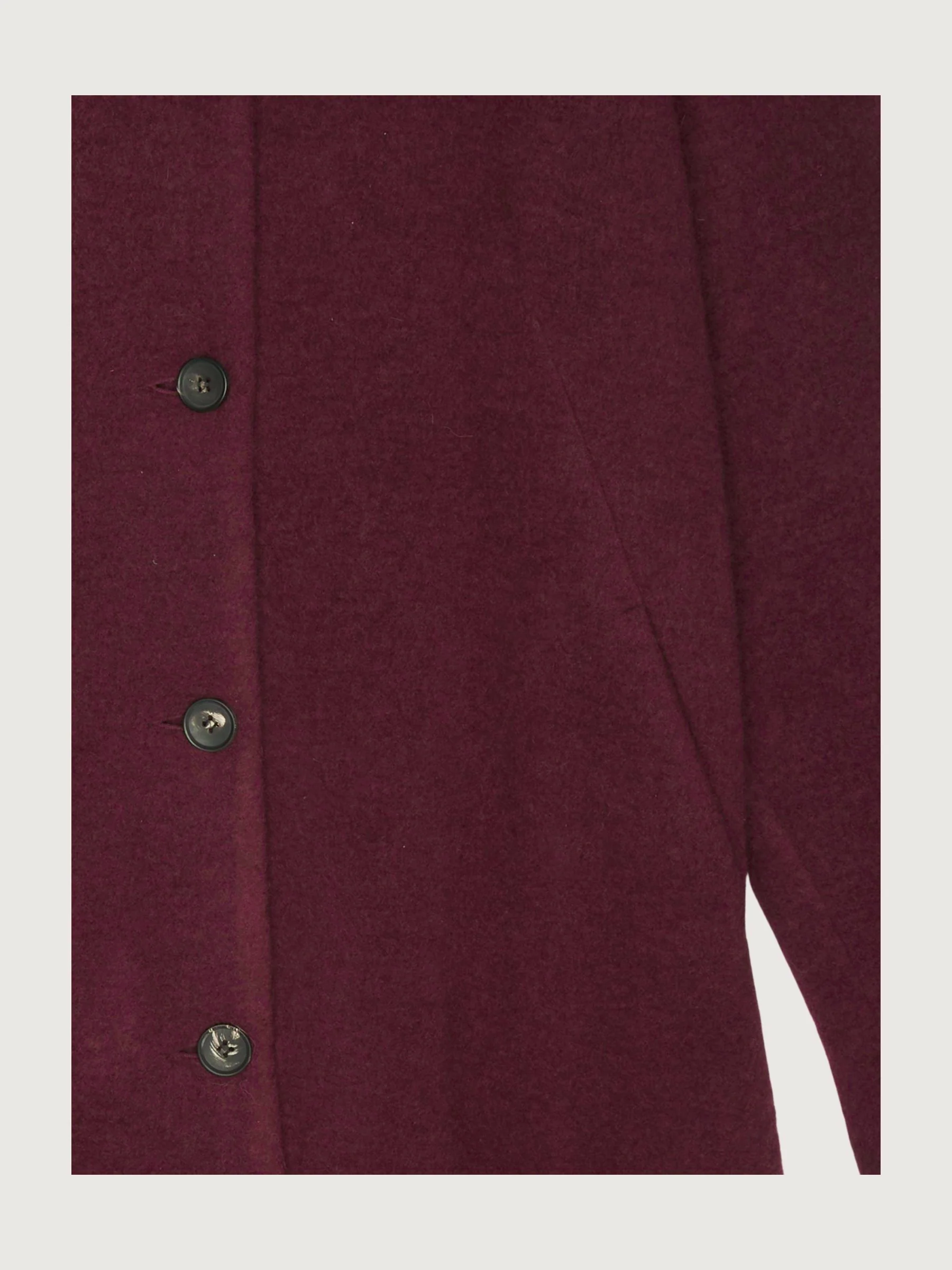 Secondhand Wollfleece-Mantel aus reiner Bio-Merinowolle - Image 9