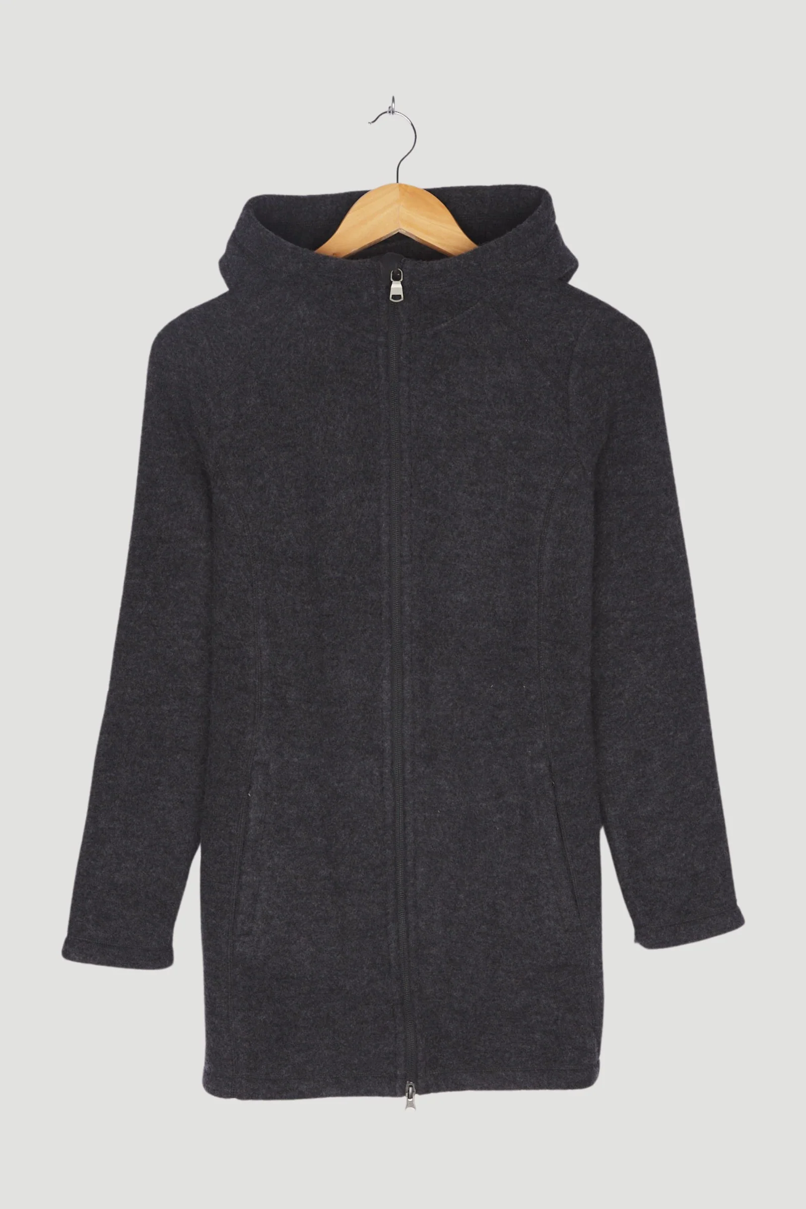 Secondhand Wollfleece Mantel aus reiner Bio-Merinowolle - Image 10